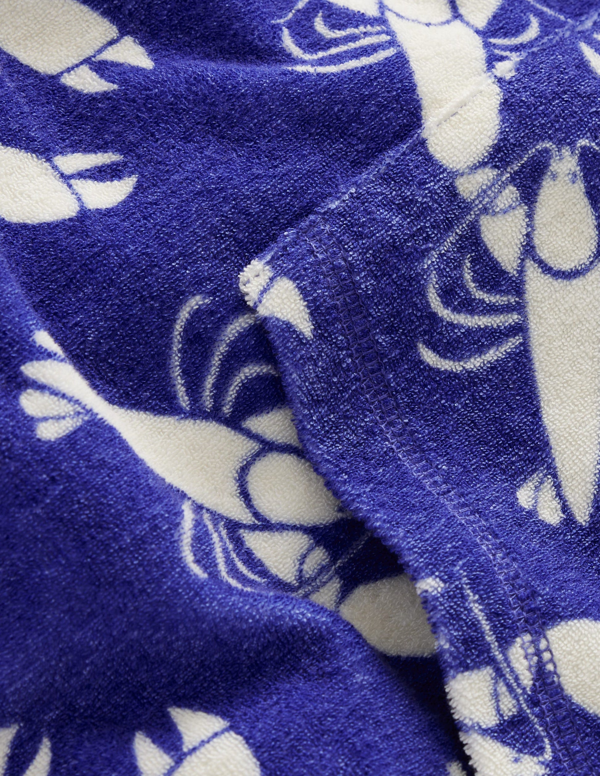 Towelling Throw-on-Navy Lobster-3