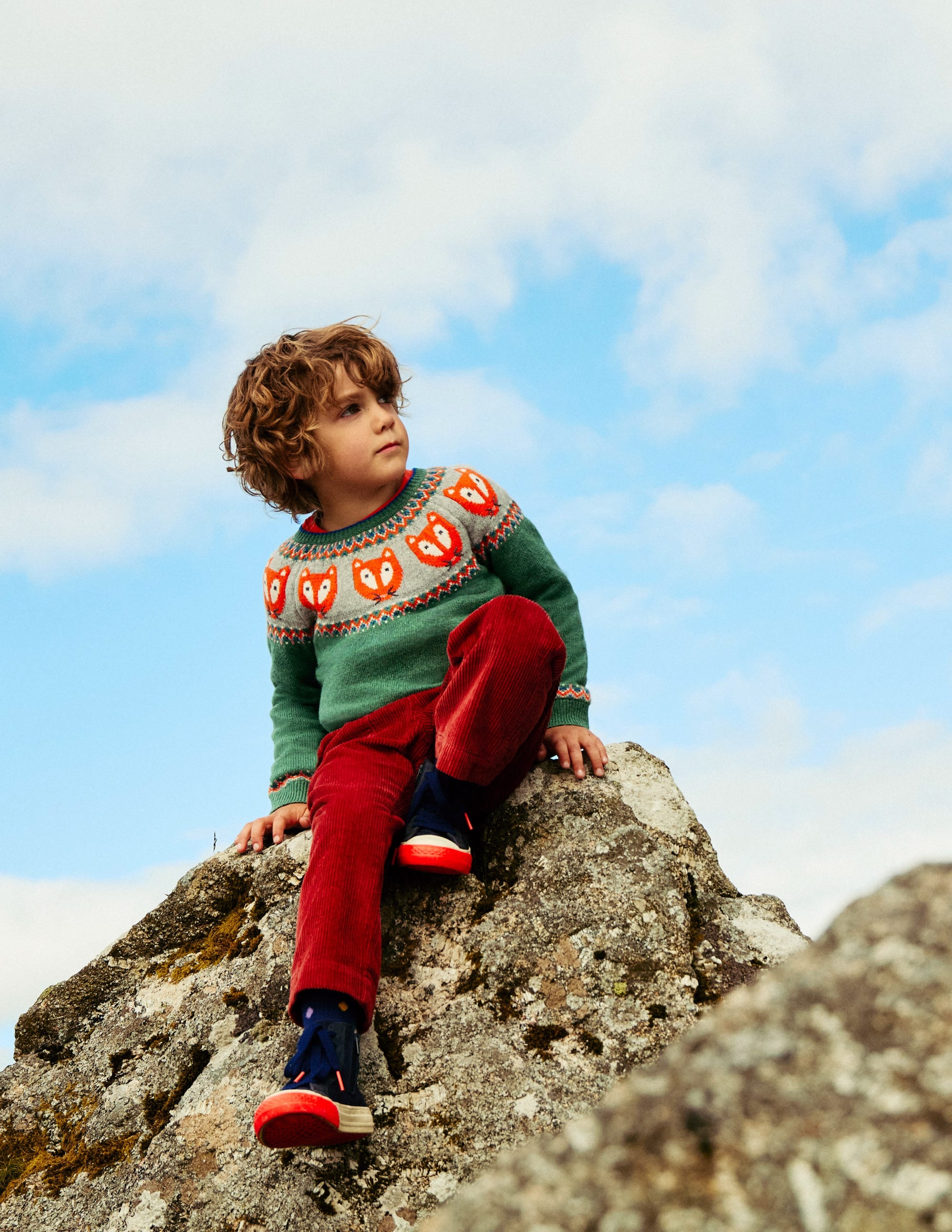 Fair Isle Jumper-Spruce Green Marl - Image 4