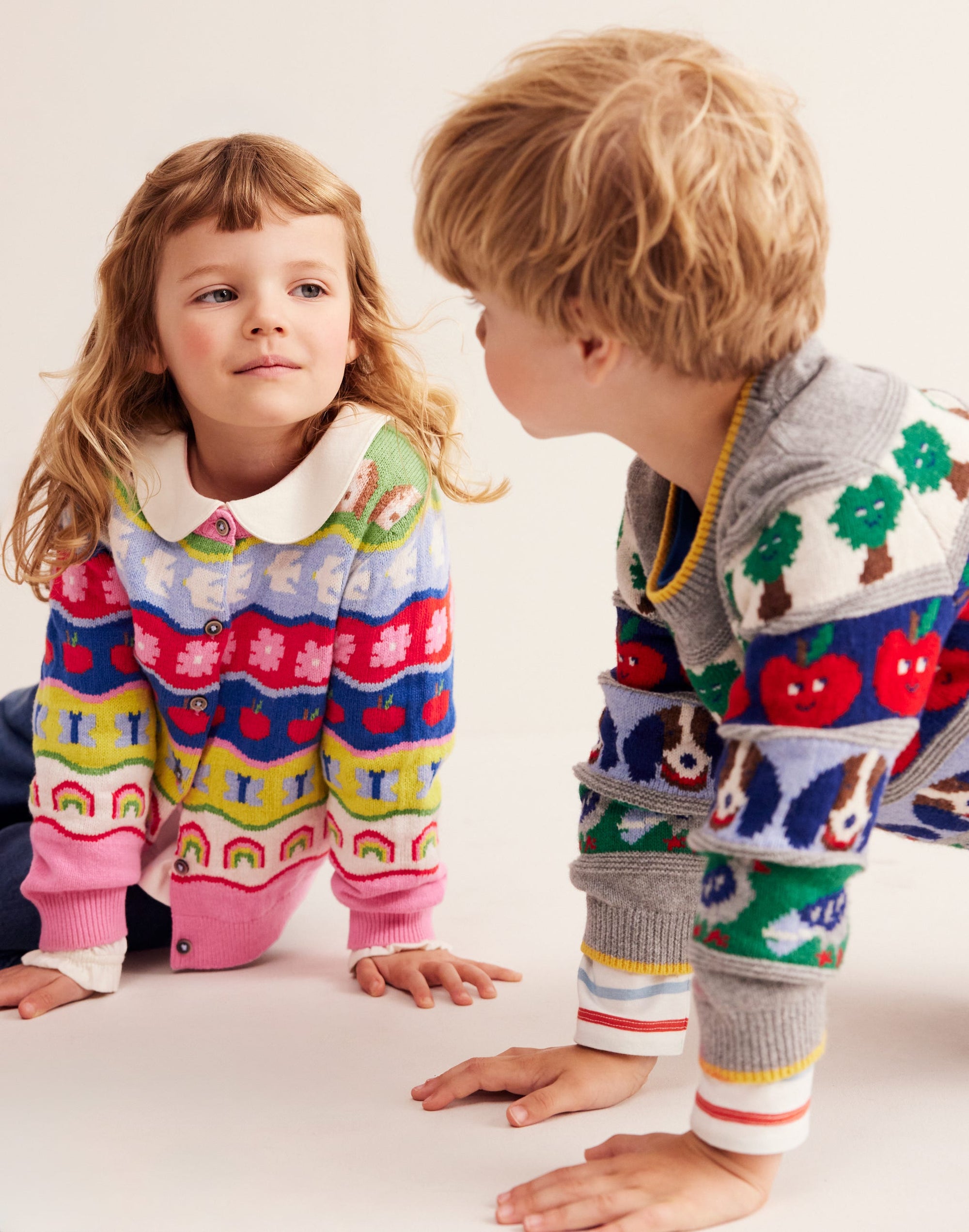 Fair Isle Jumper-Multi Animals - Image 1