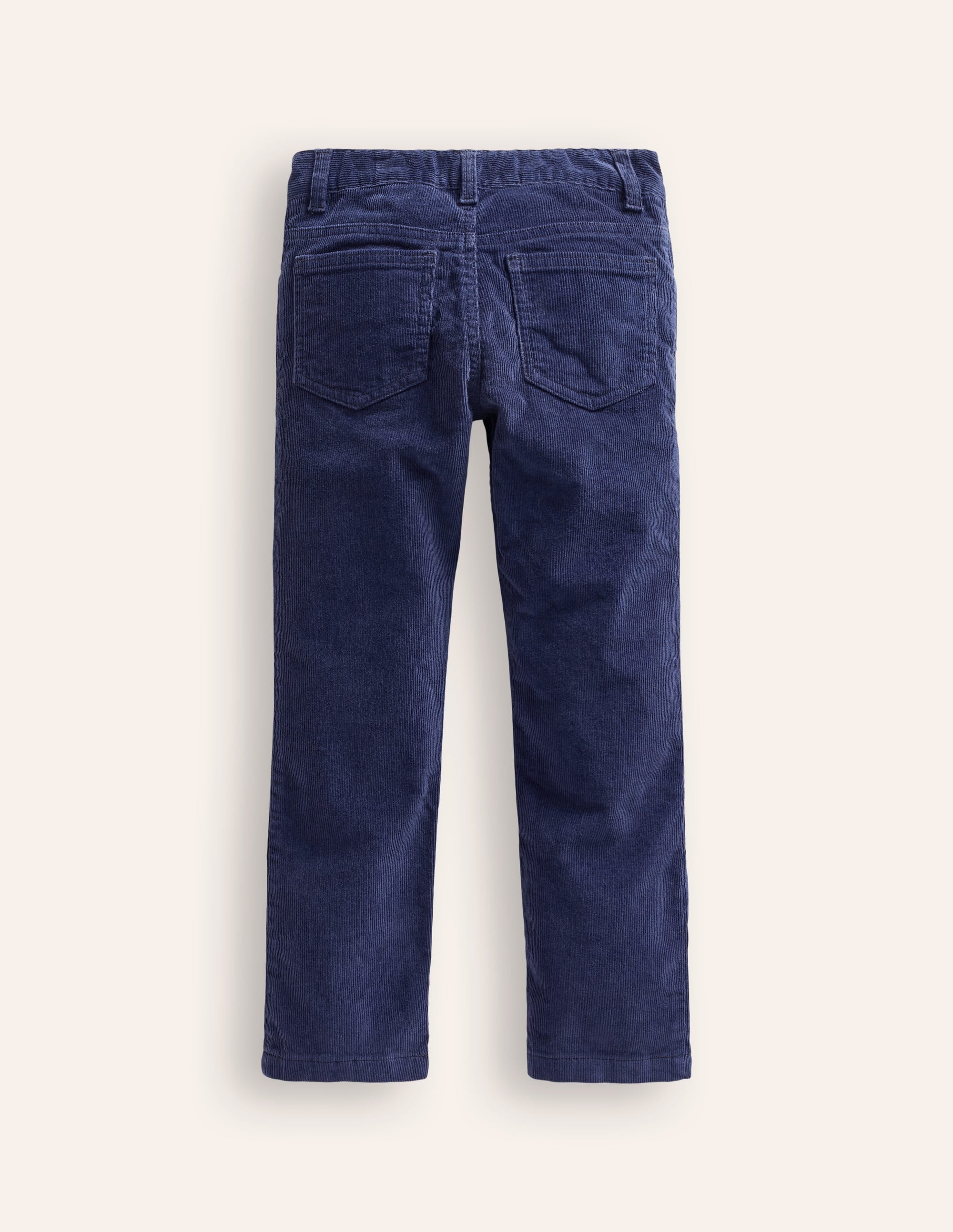 Classic Slim Cord Trousers-College Navy - Image 2