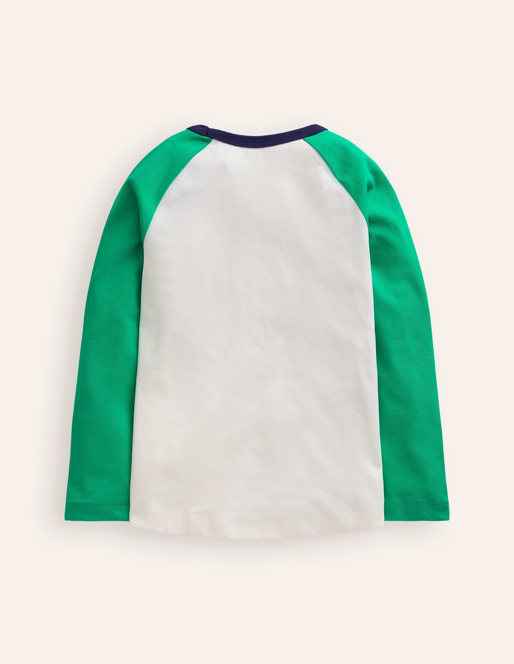 Printed Logo Raglan T-Shirt-Topaz Green Helicopter - Image 2