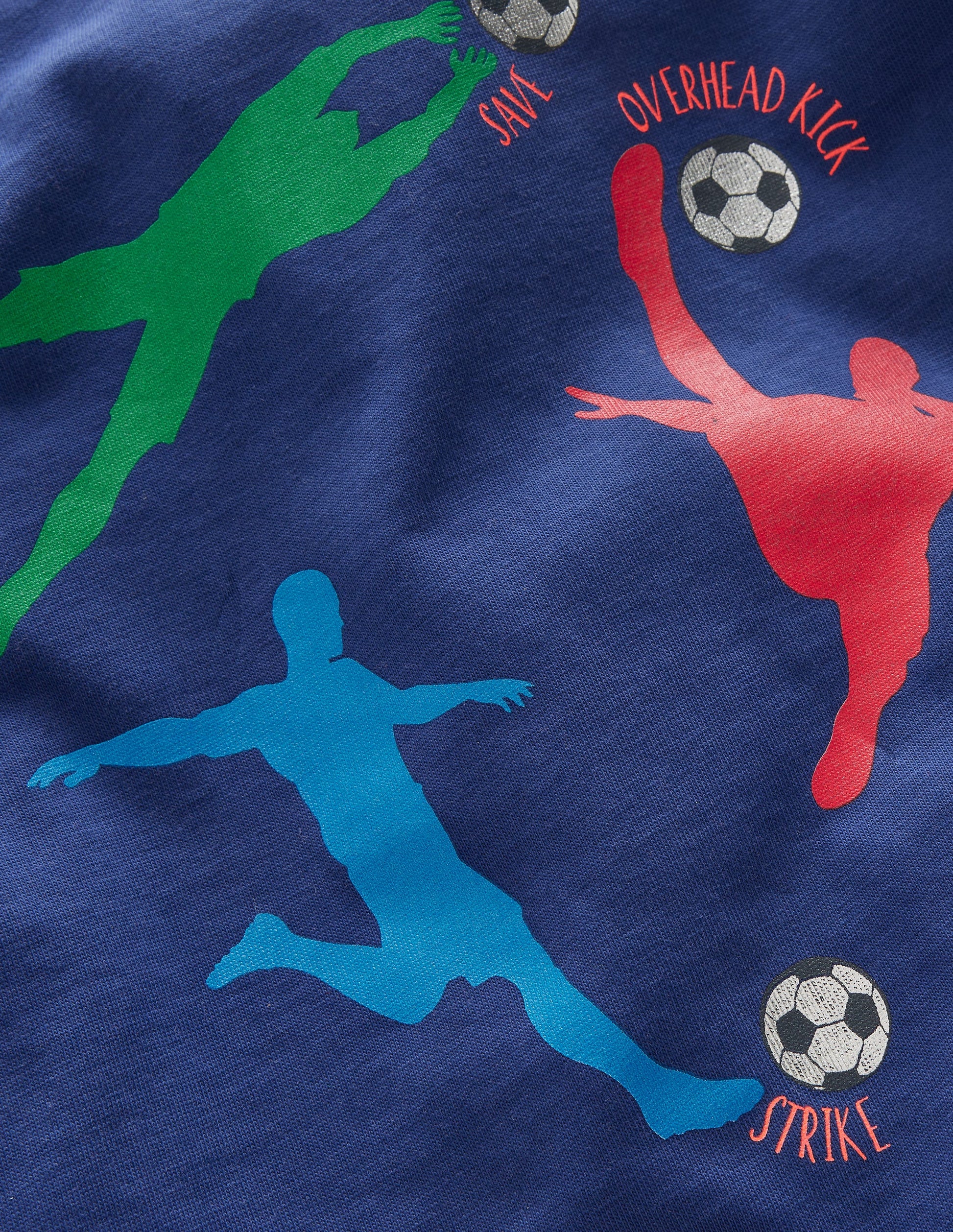 Printed Logo Raglan T-Shirt-Starboard Blue Football-3