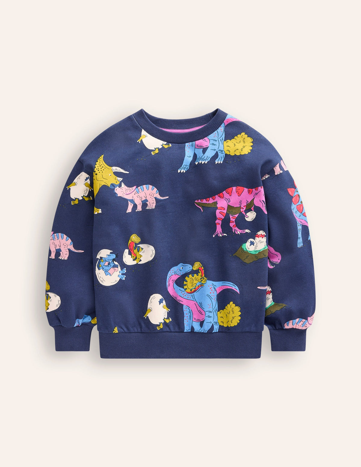 Printed Sweatshirt-Multi Dino Family - Image 5