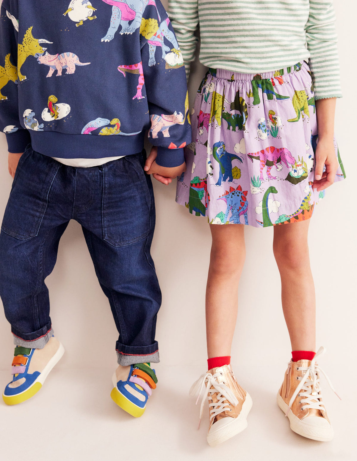 Printed Sweatshirt-Multi Dino Family - Image 4