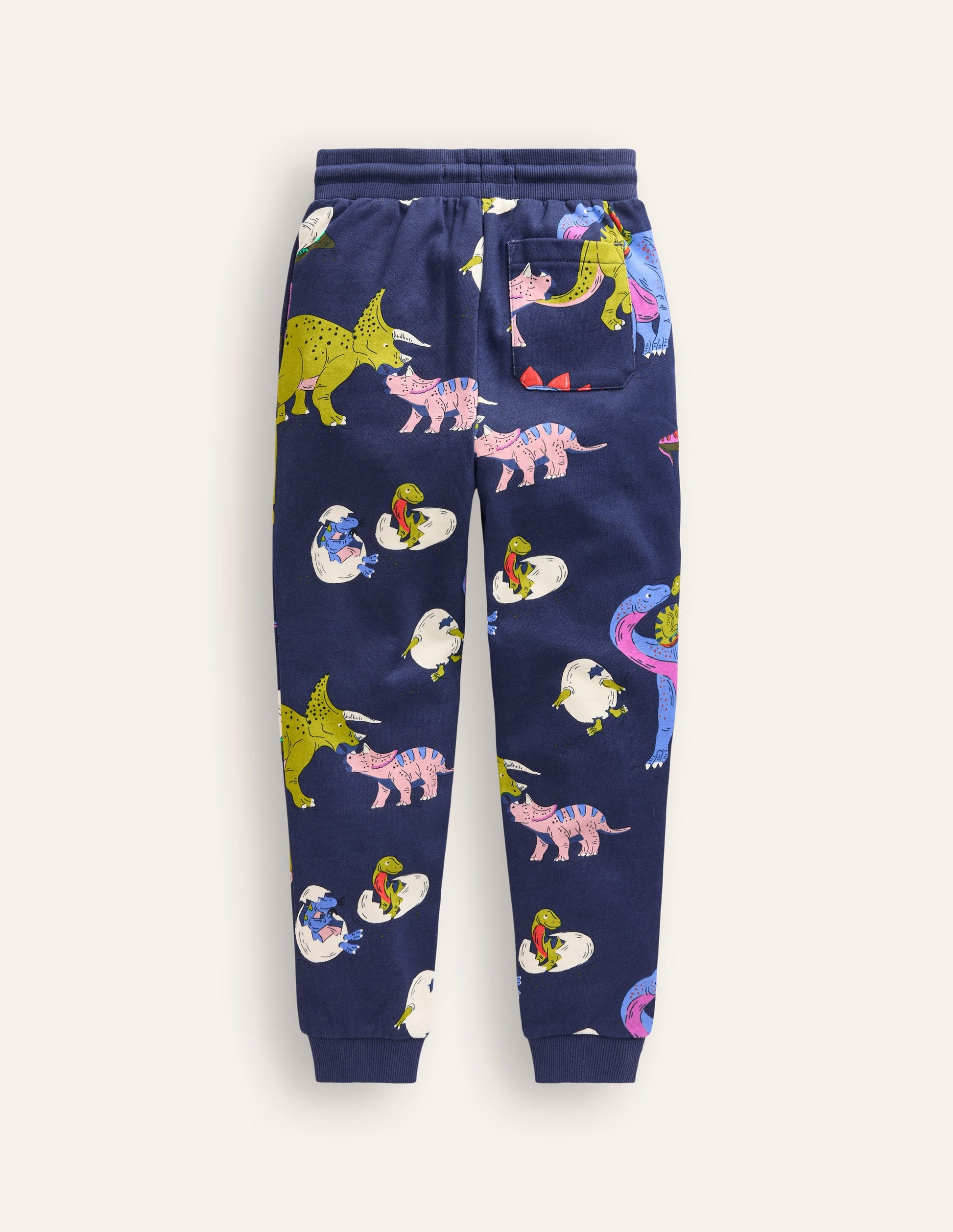 Printed Joggers-Multi Dino Family-3