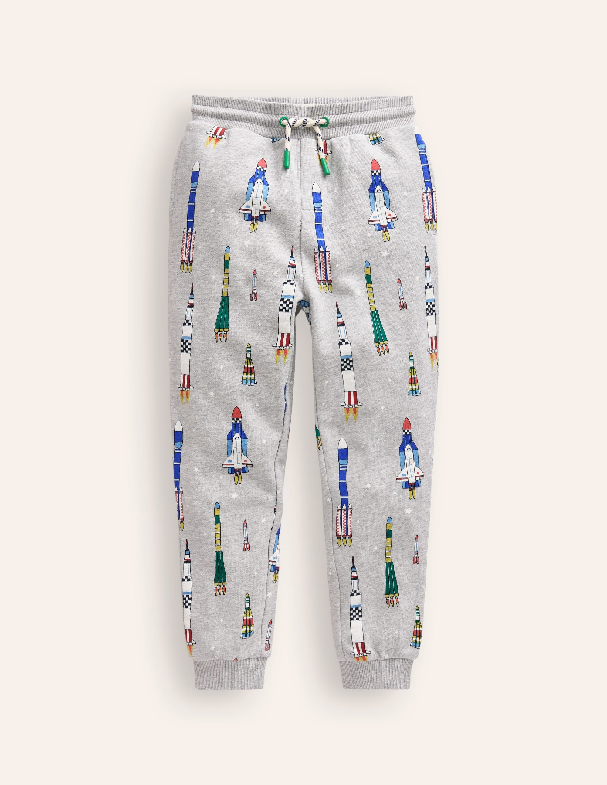 Printed Joggers-Grey Multi Rockets - Image 1