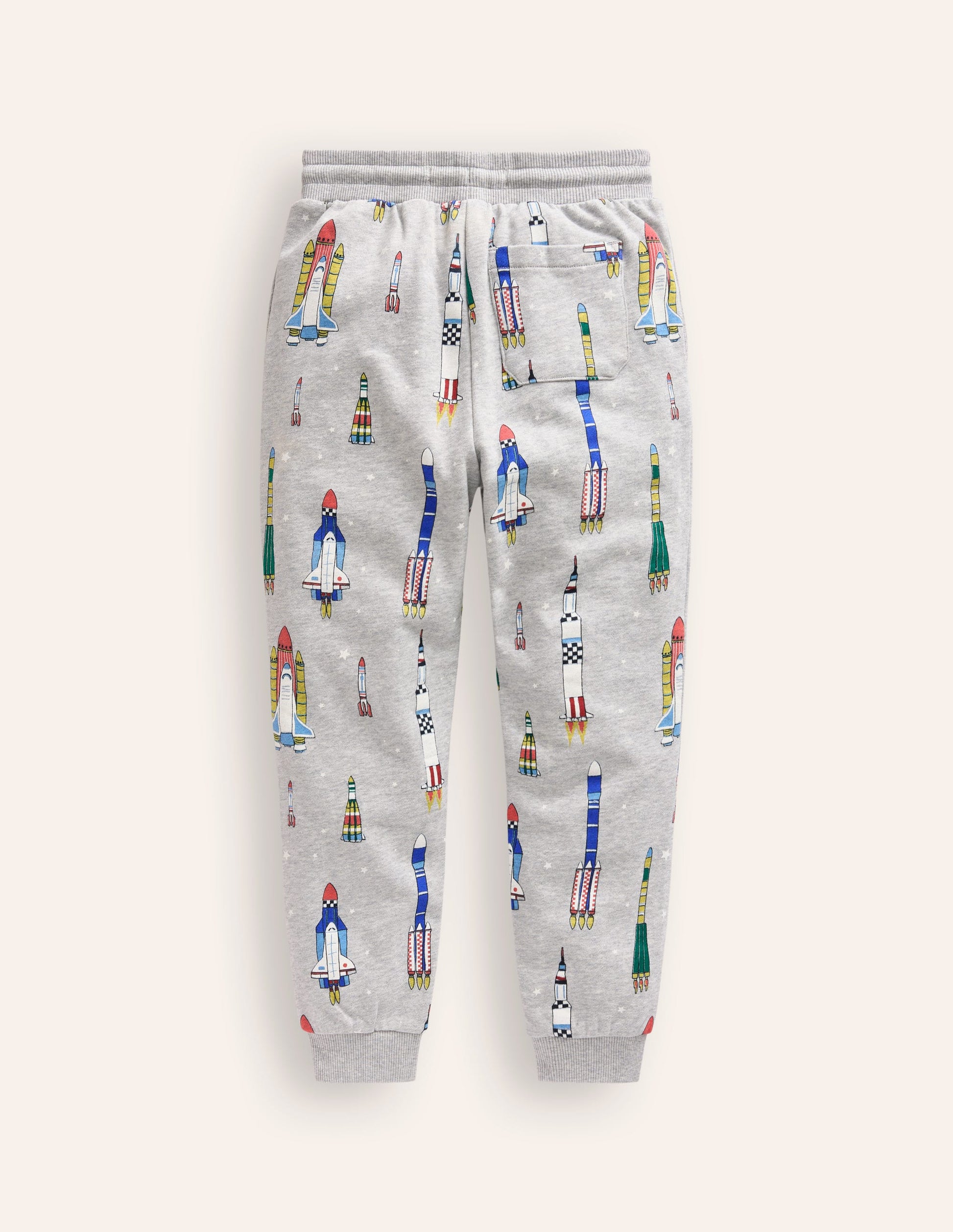 Printed Joggers-Grey Multi Rockets-2