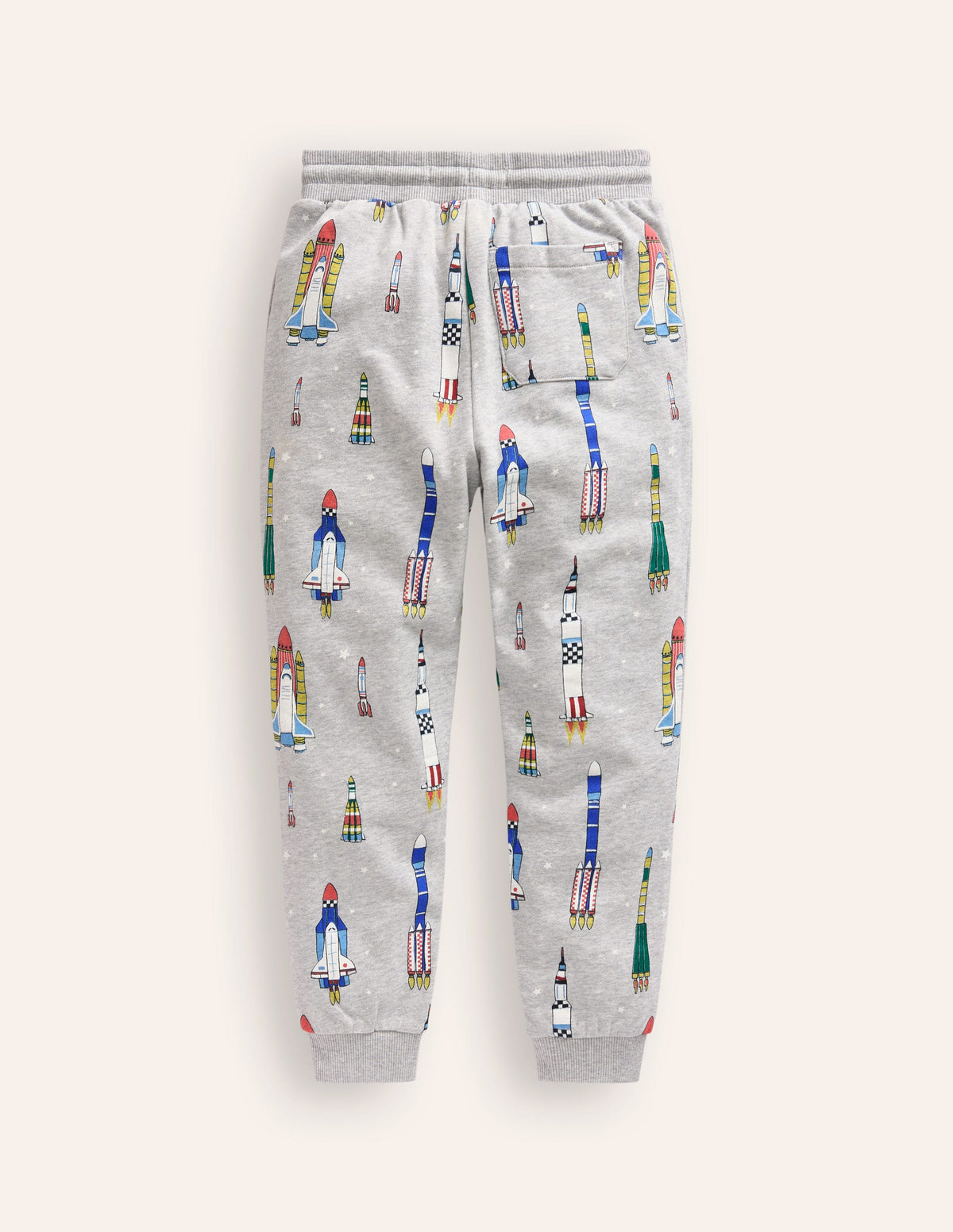 Printed Joggers-Grey Multi Rockets - Image 2