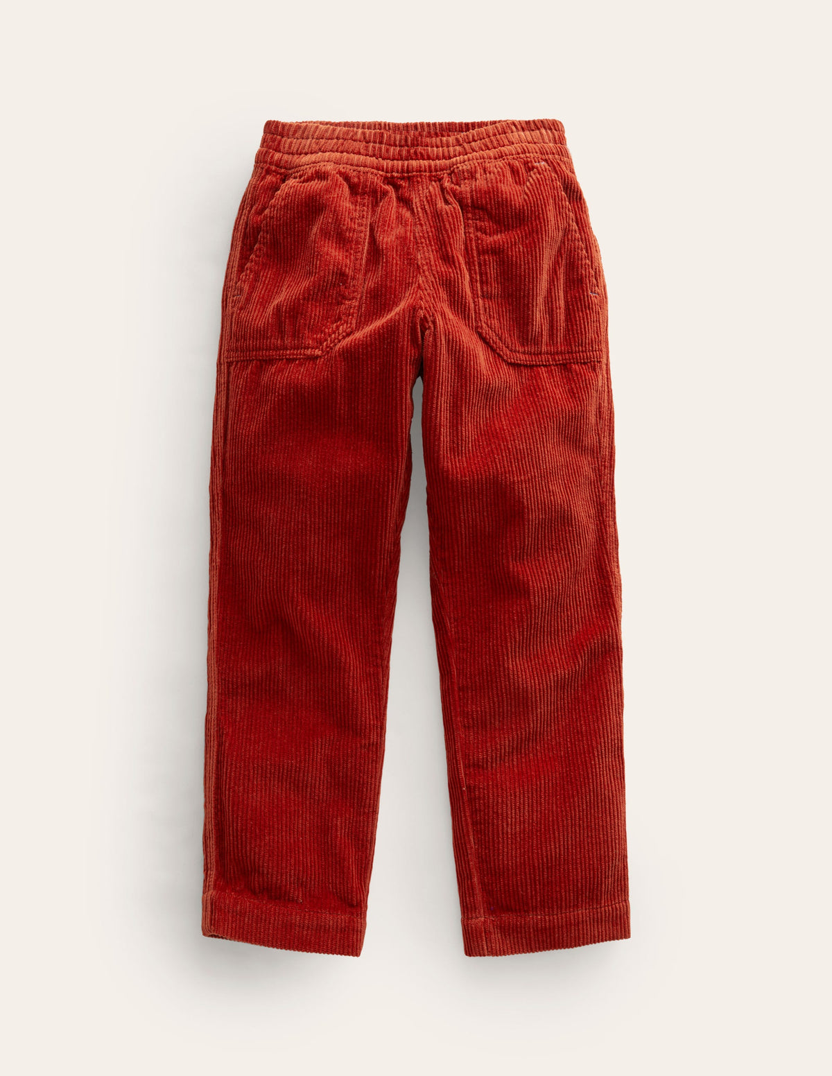 Pull-on Cord Trousers-Roasted Chestnut - Image 1