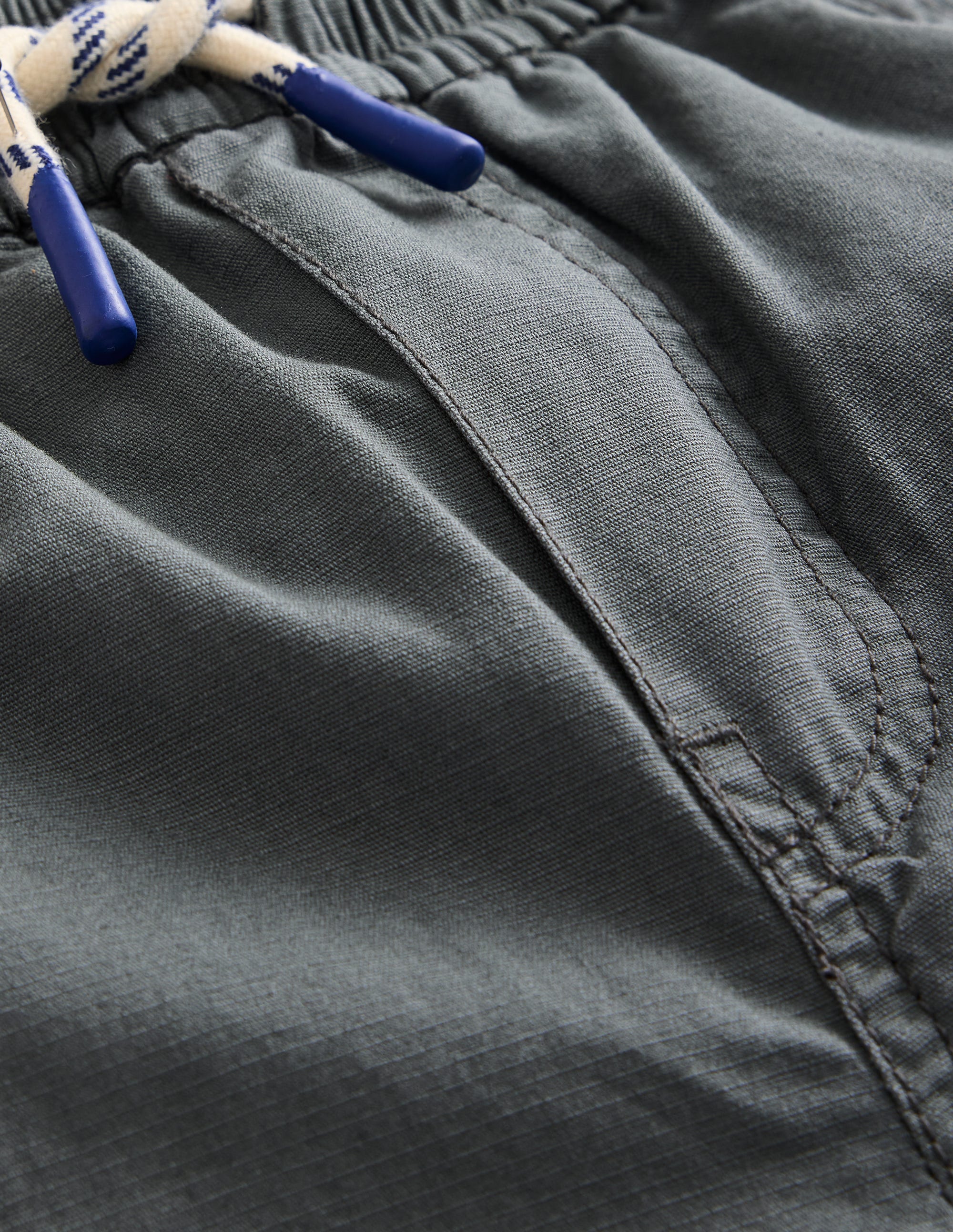 Cargo Pull On Trousers-Grey - Image 3