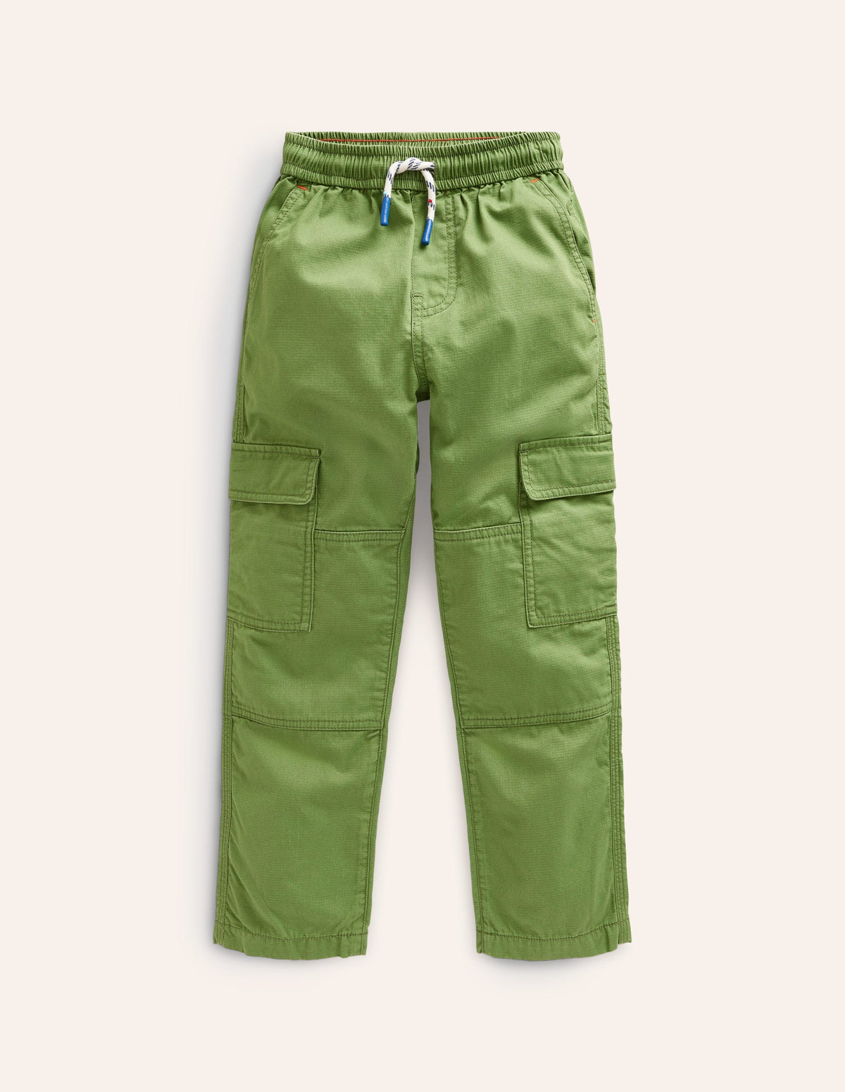 Cargo Pull On Trousers-Leaf Green-1
