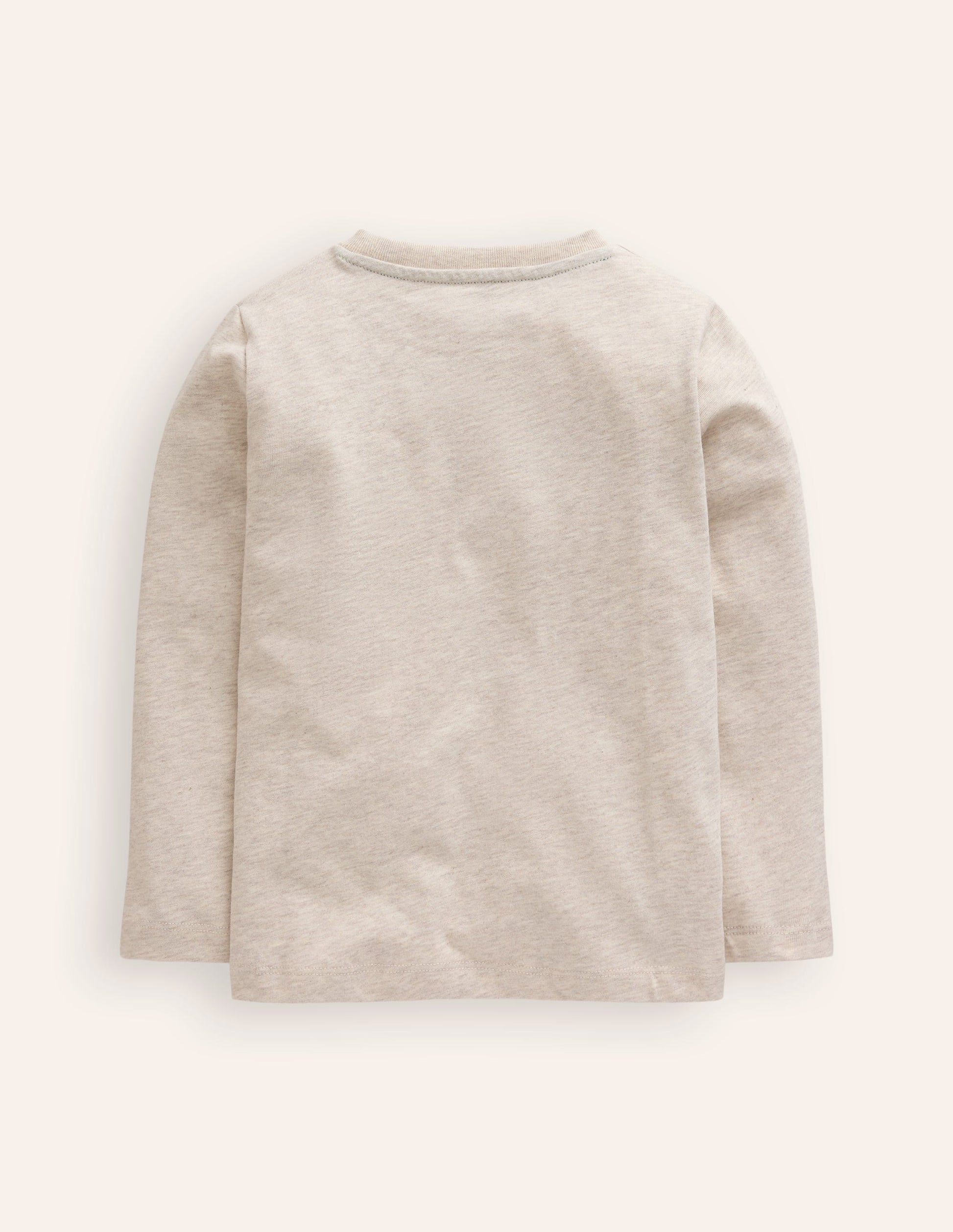 Printed Logo T-Shirt-Oatmeal Marl Transport-2