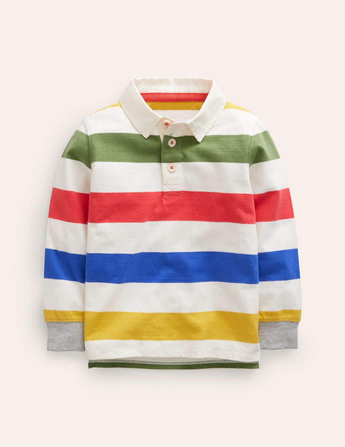 Classic Rugby Shirt-Rainbow Stripe-1