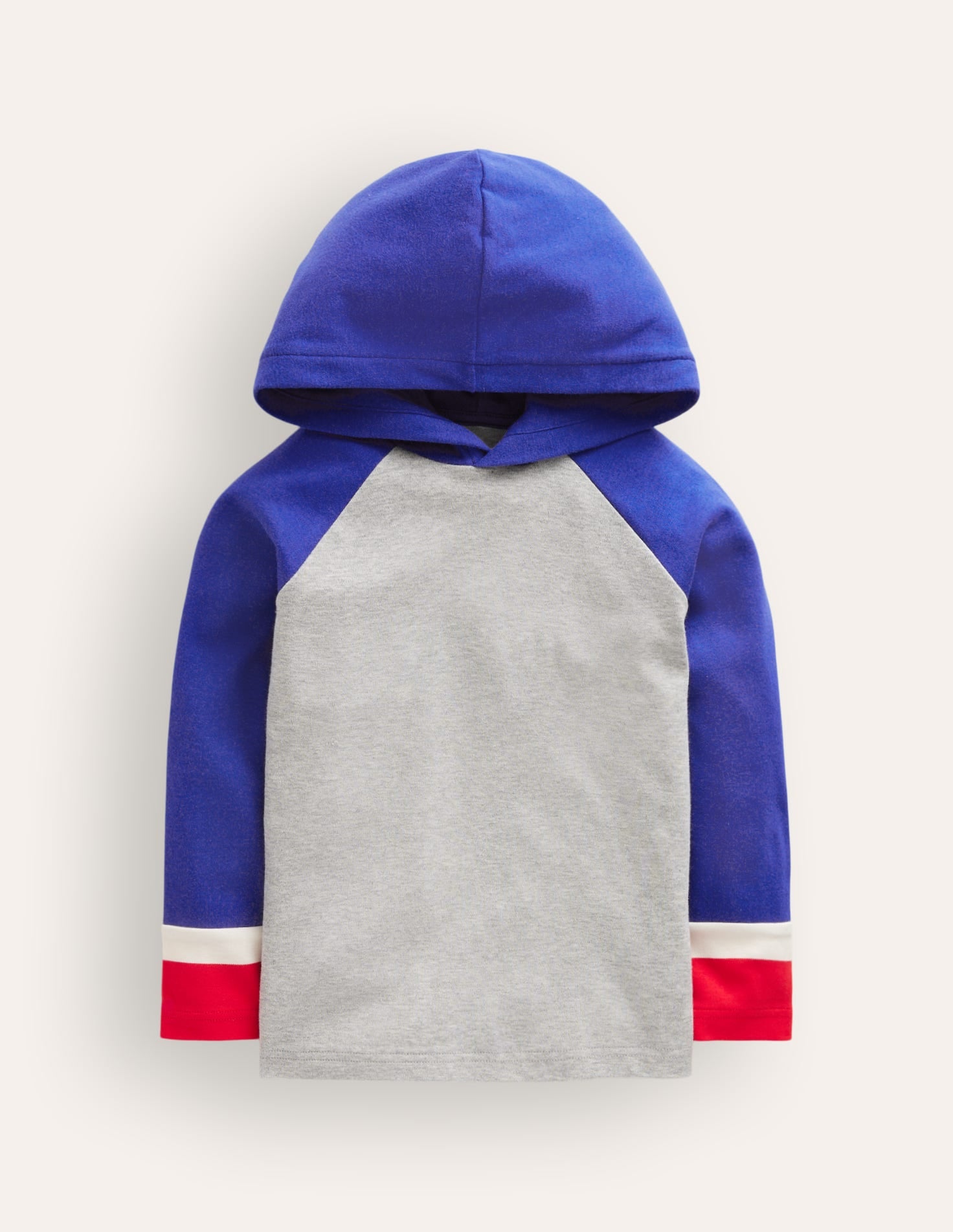 Supersoft Hooded Raglan-Grey Marl - Image 1