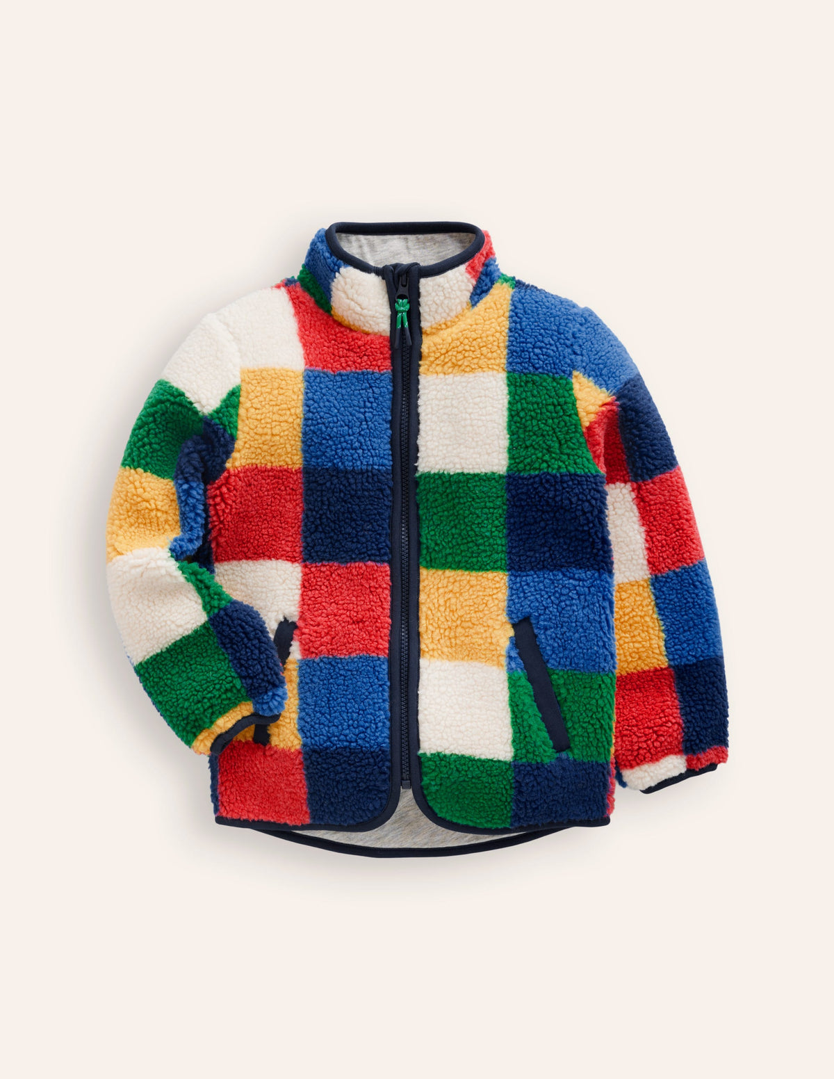 Cosy Borg Jacket-Multi Check - Image 1