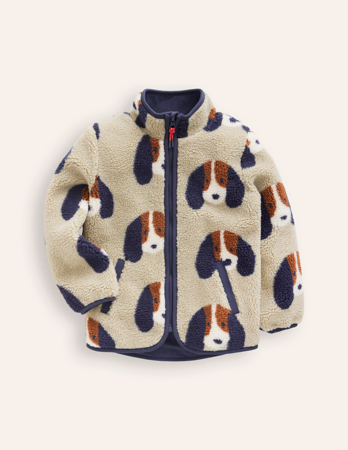 Cosy Borg Jacket-Oatmeal Pups-6
