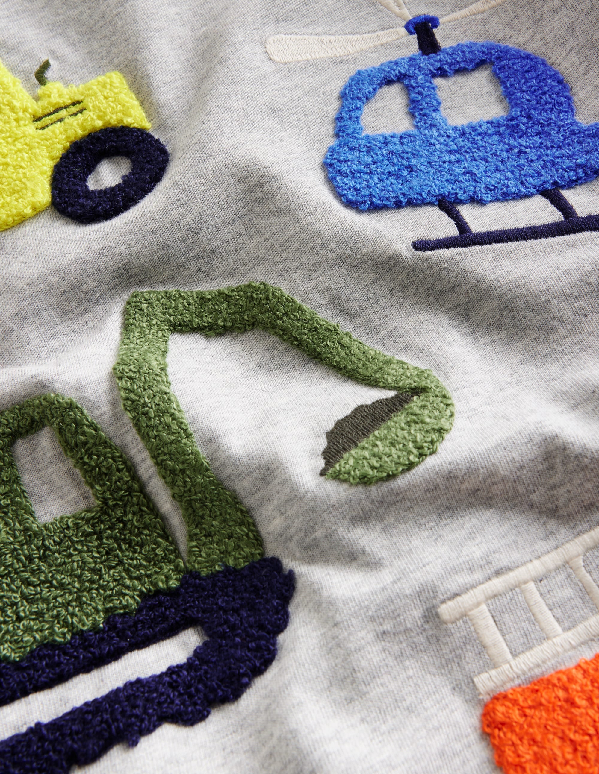 Boucle Detail T-shirt-Grey Marl Diggers - Image 3