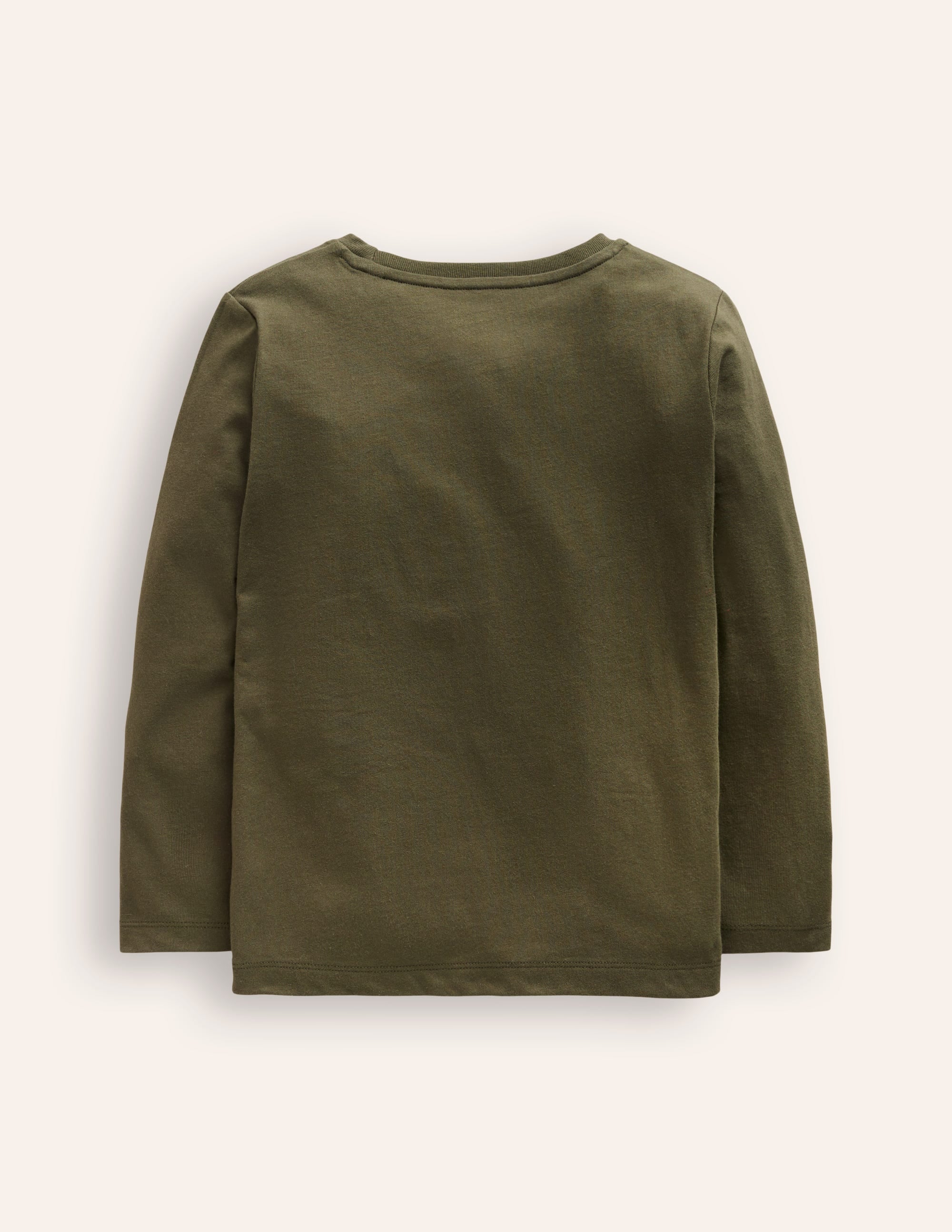 Boucle Detail T-shirt-Classic Khaki Dino - Image 2