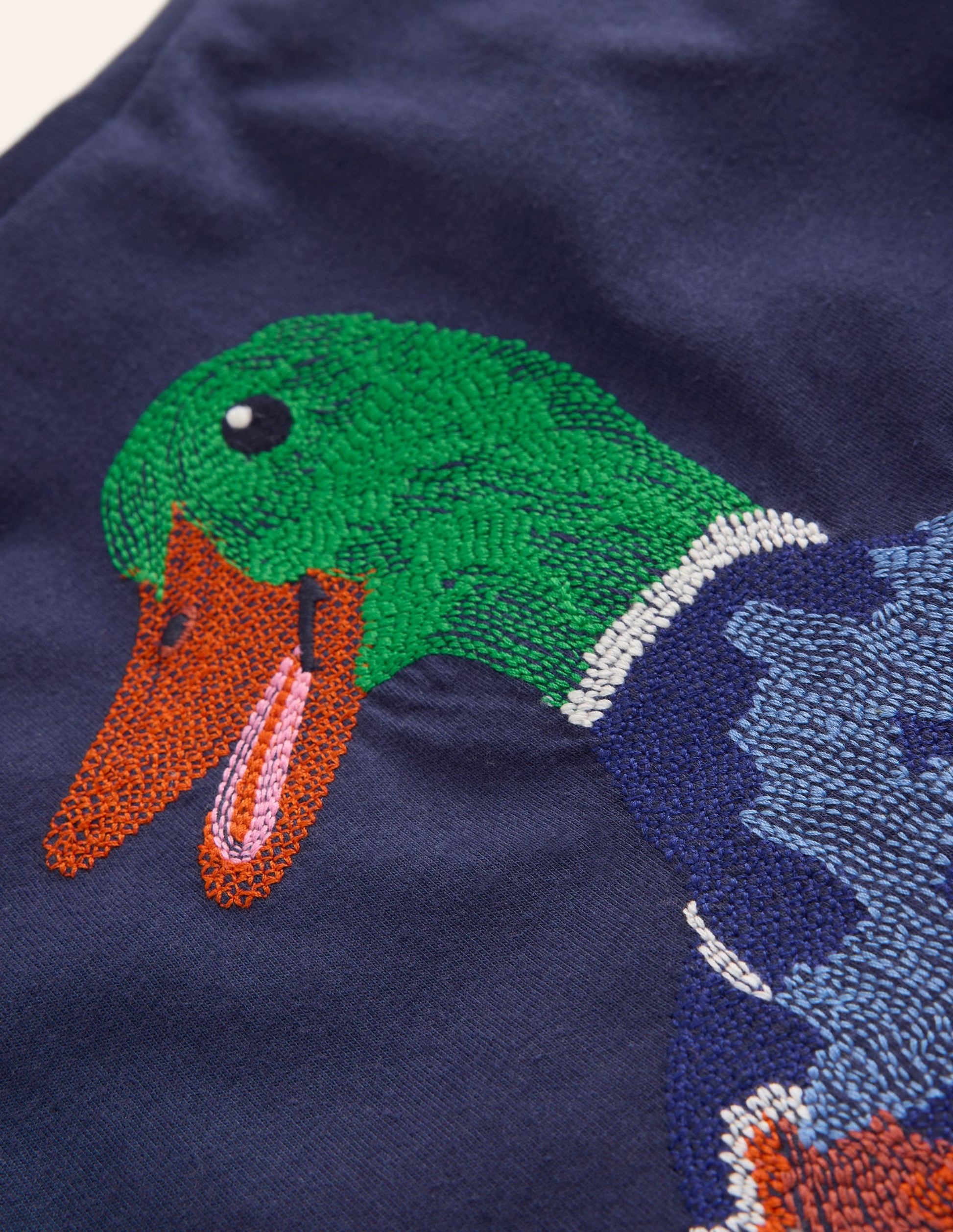 Superstitch Animal T-shirt-College Navy Duck-3