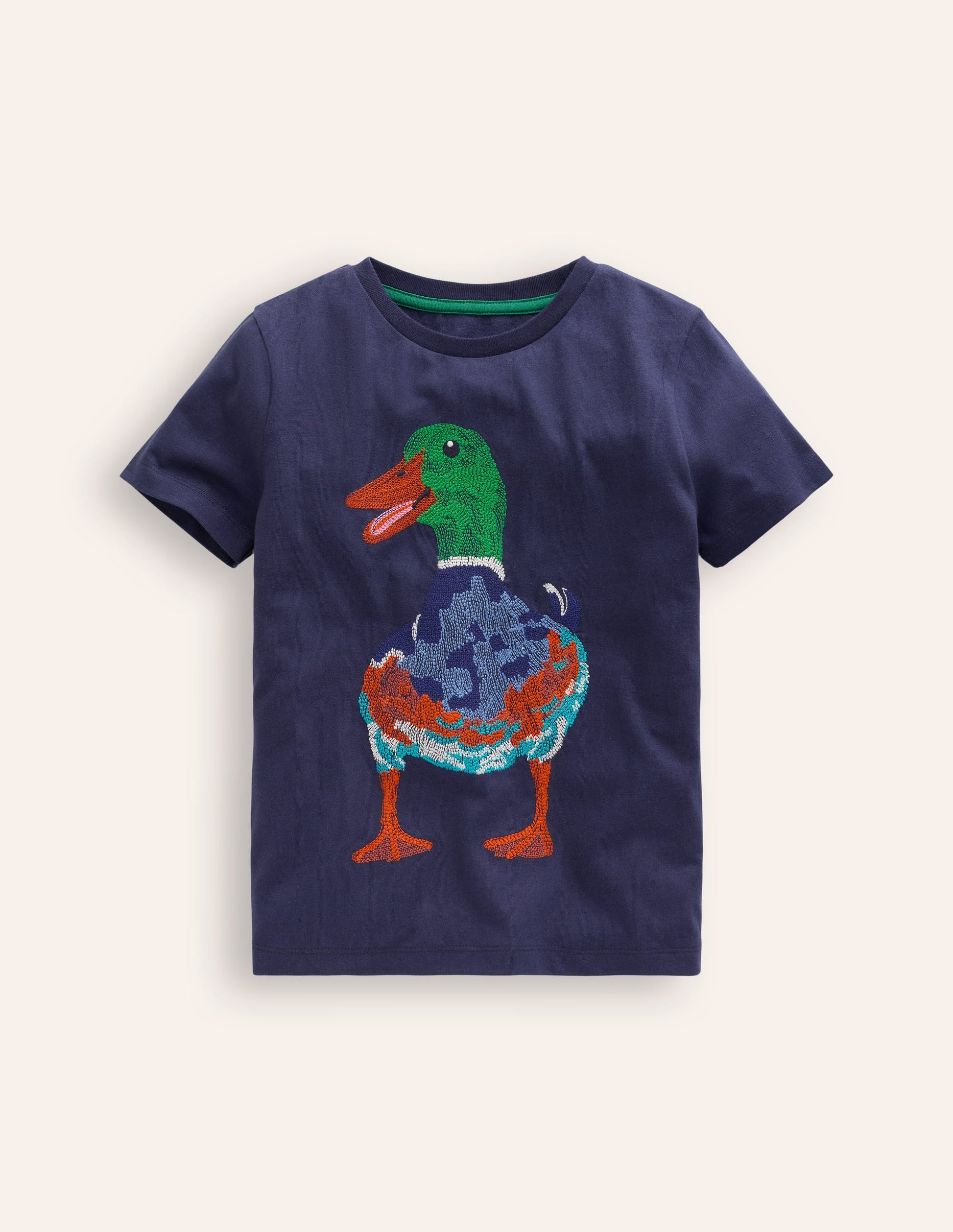 Superstitch Animal T-shirt-College Navy Duck-1
