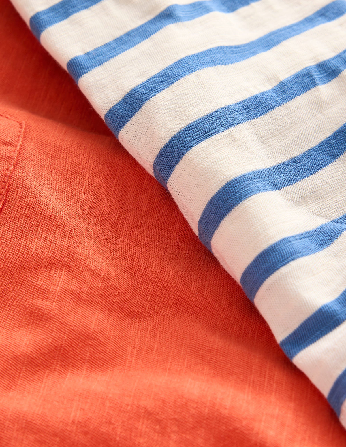 Mock Sleeve T-Shirt-Terracotta Orange-3