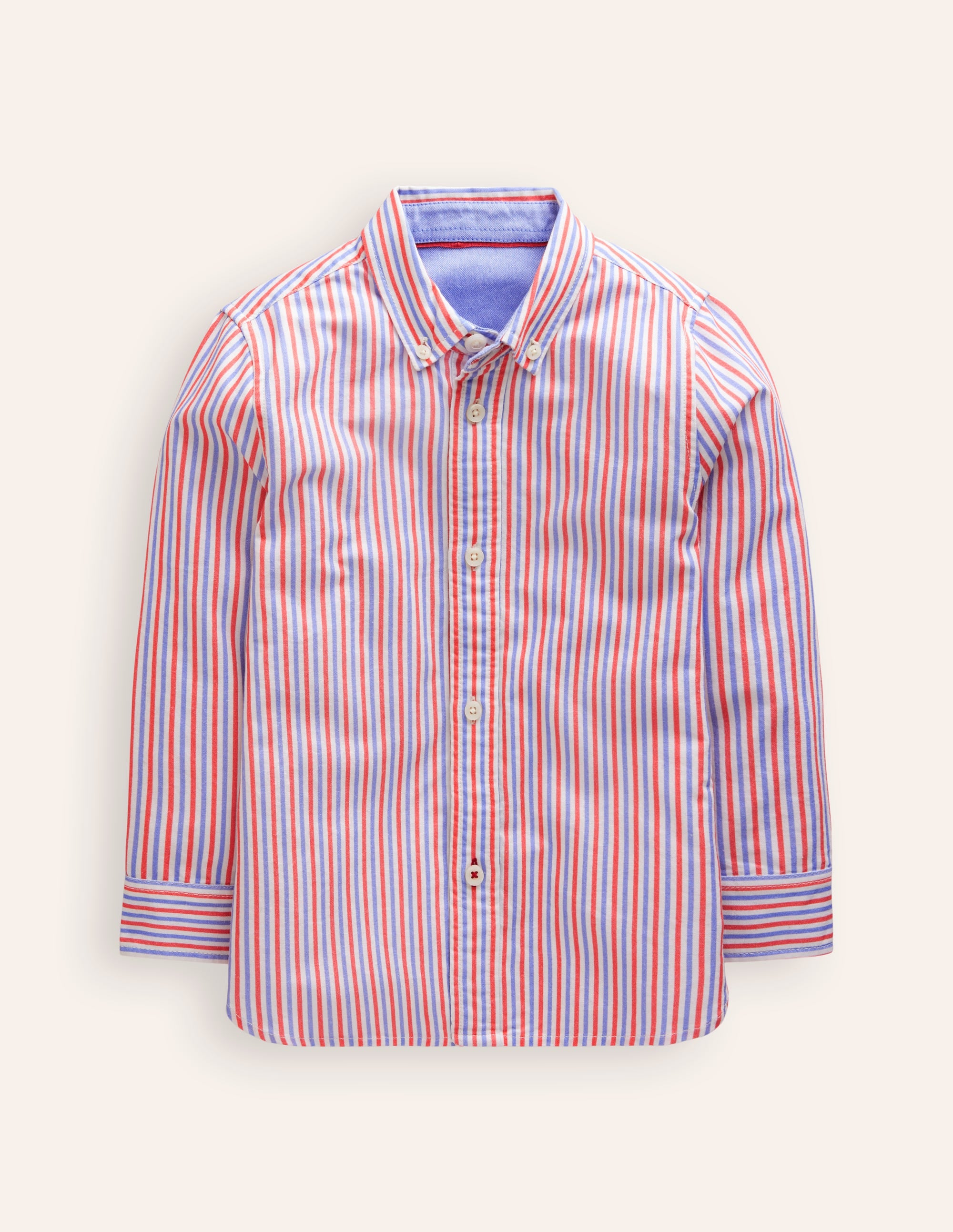 Oxford Shirt-Poppy Red/Blue Stripe - Image 6