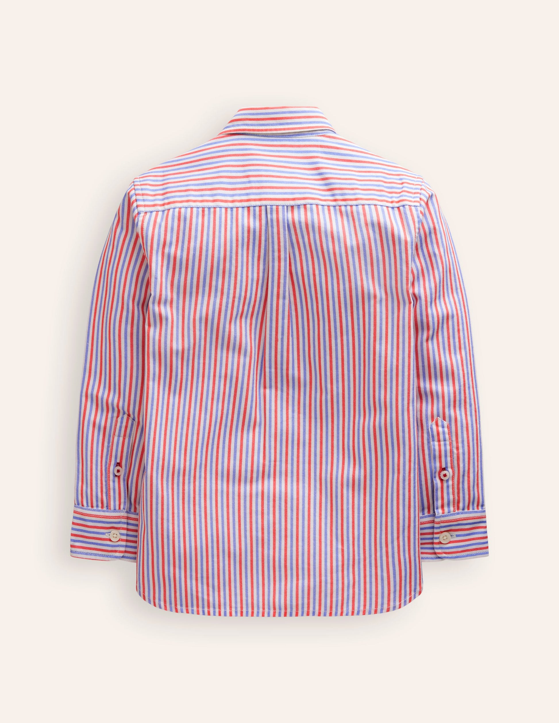 Oxford Shirt-Poppy Red/Blue Stripe-7