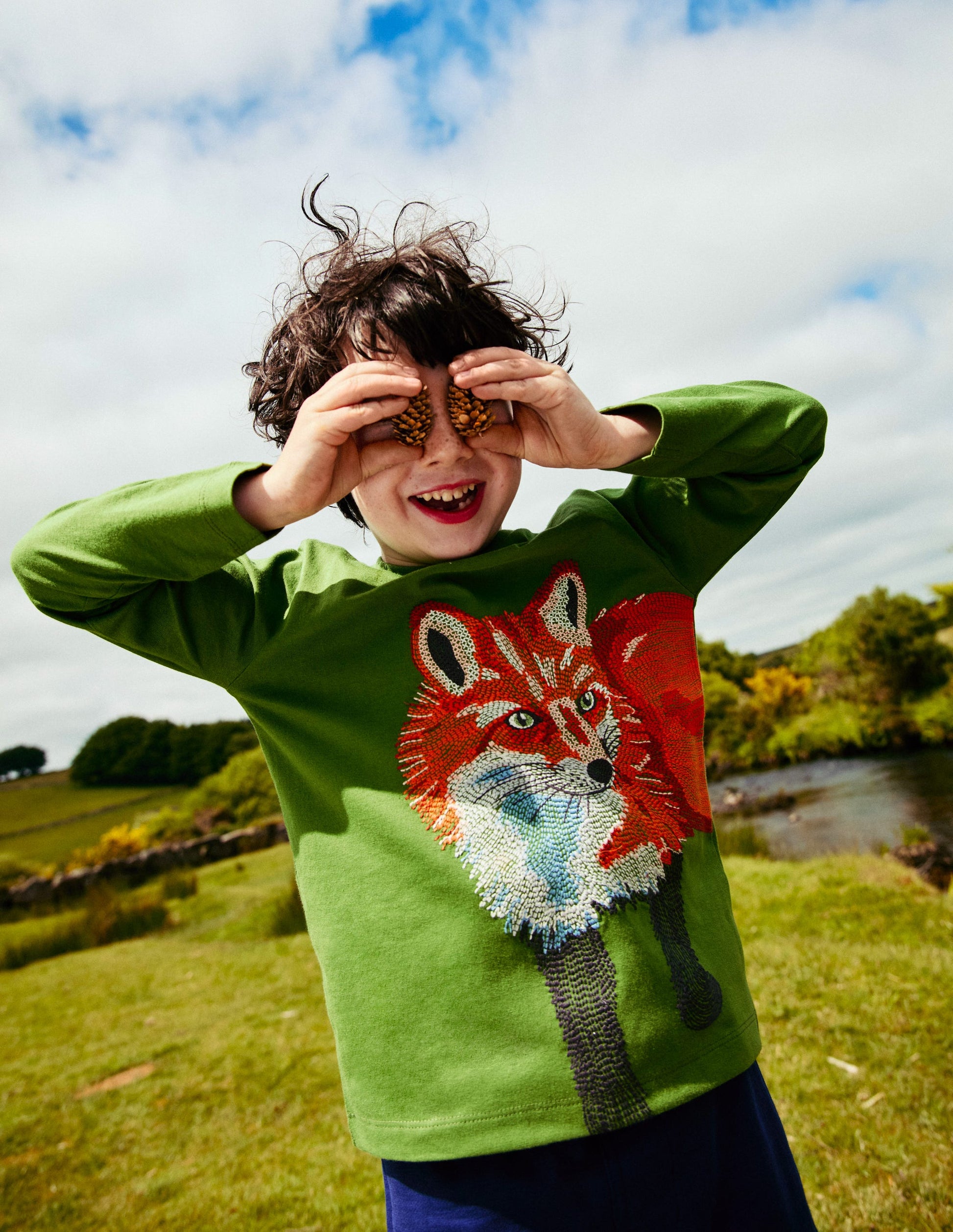 Superstitch T-shirt-Leaf Green Fox-4