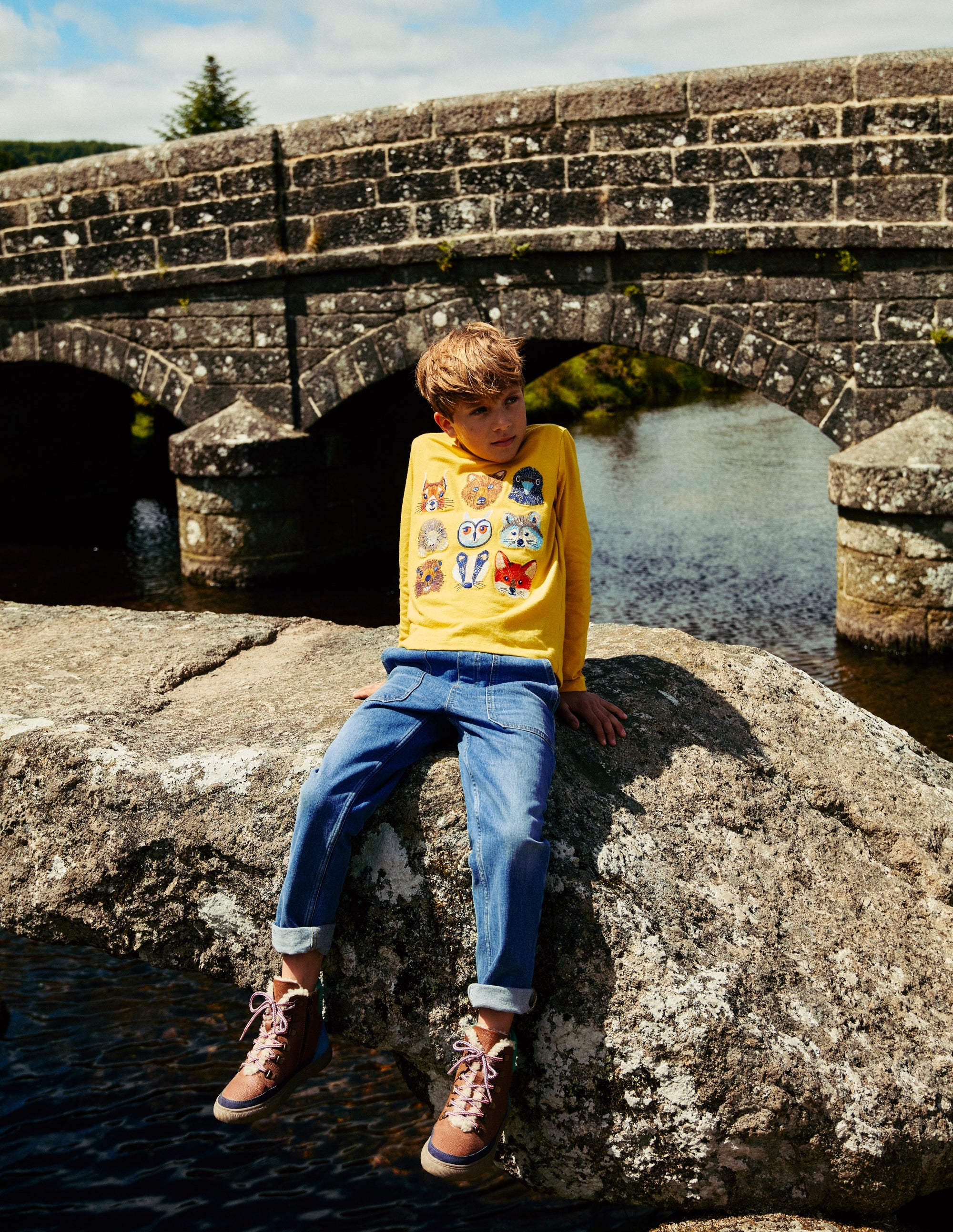 Pull-On Jeans-Mid Wash - Image 4