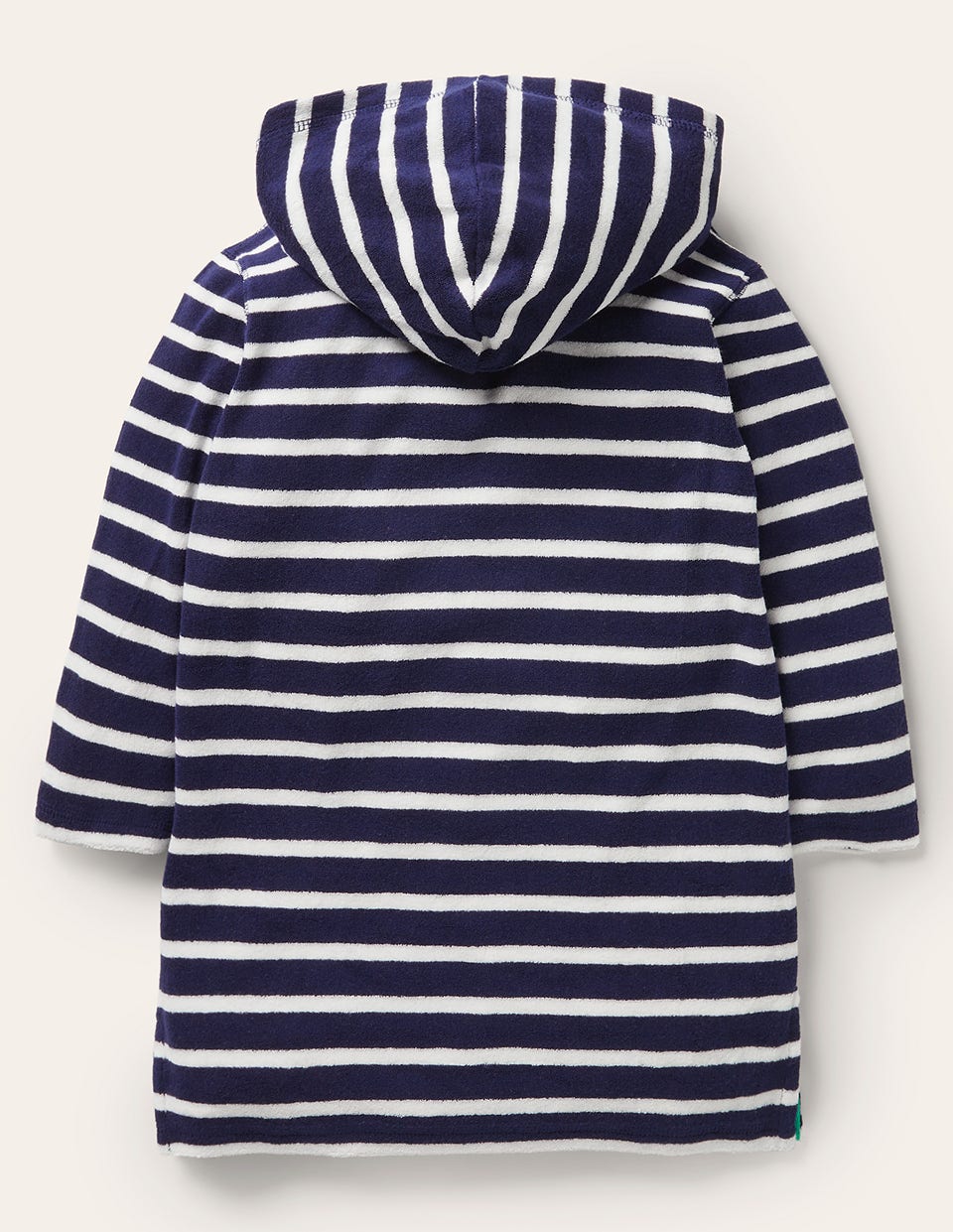 Towelling Throw-on-College Navy/White - Image 2
