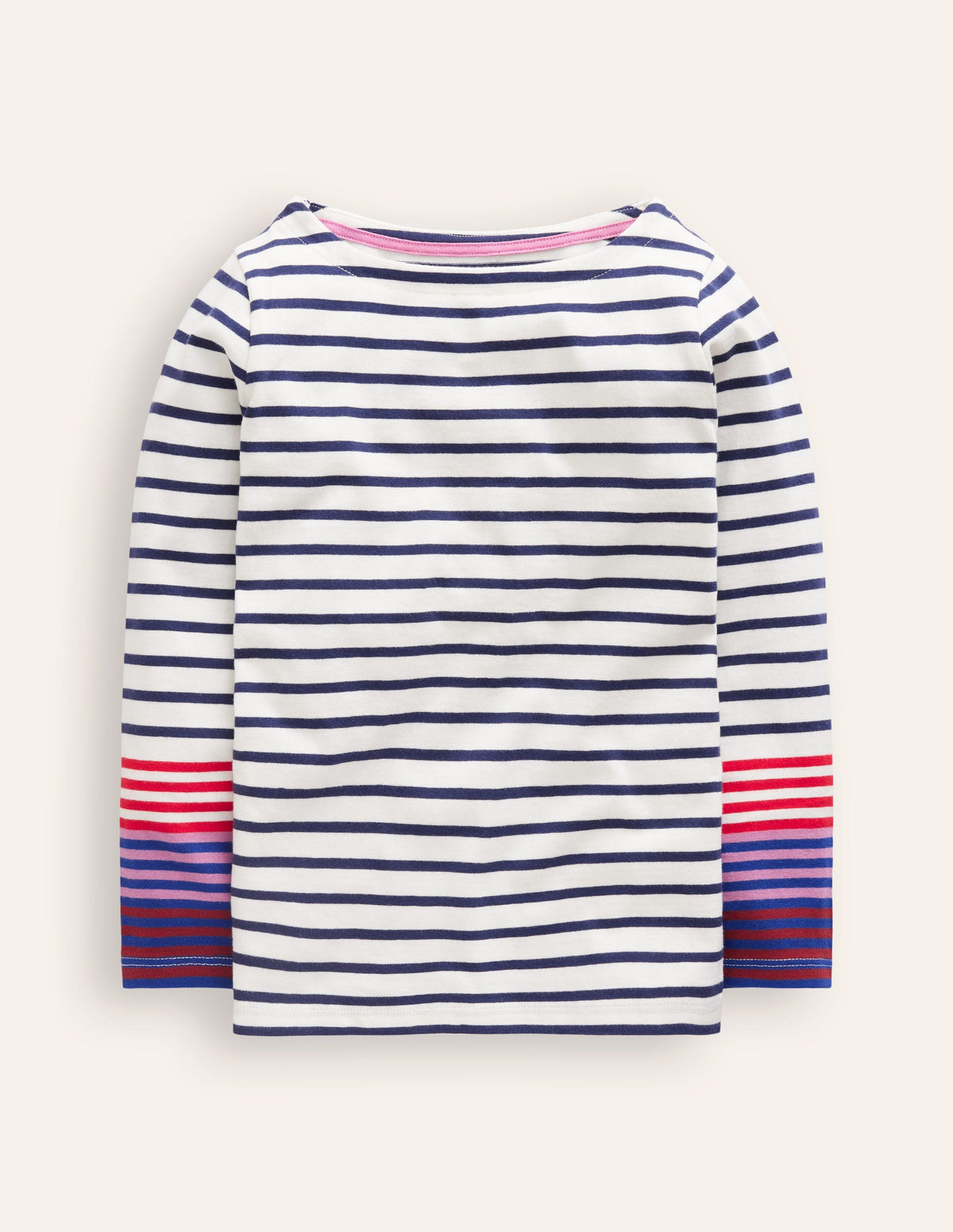 Ella Breton-Navy/ Pink Cuff - Image 1