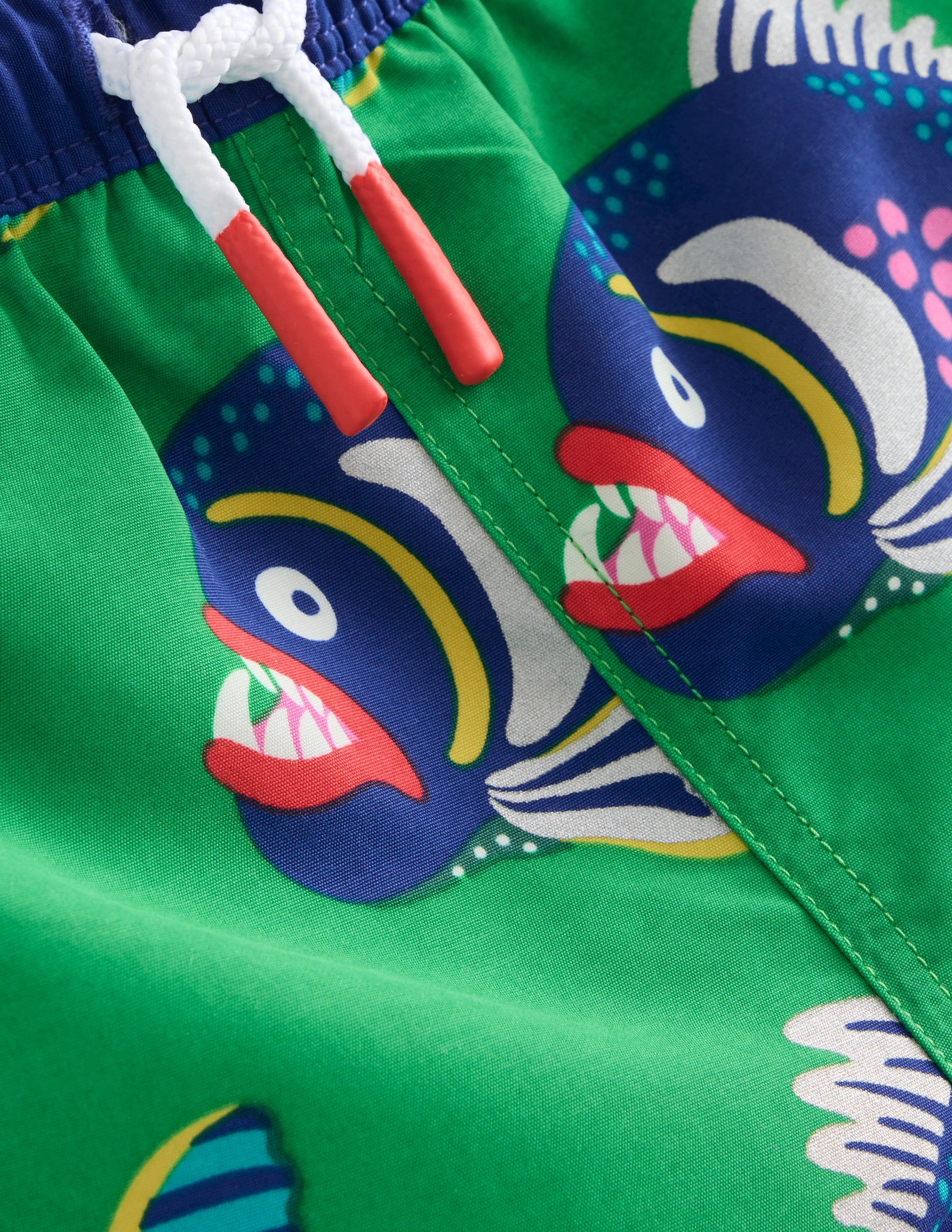 Swim Shorts-Sapling Green Piranhas - Image 3