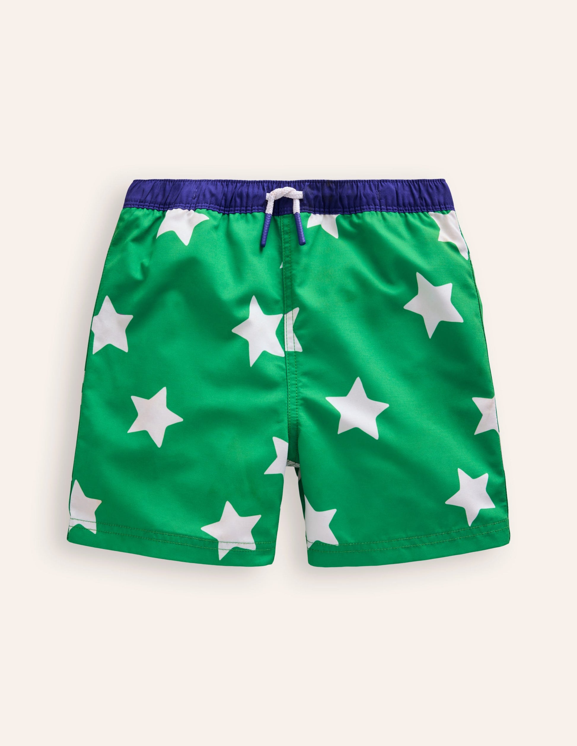 Swim Shorts-Sapling Green Star-1