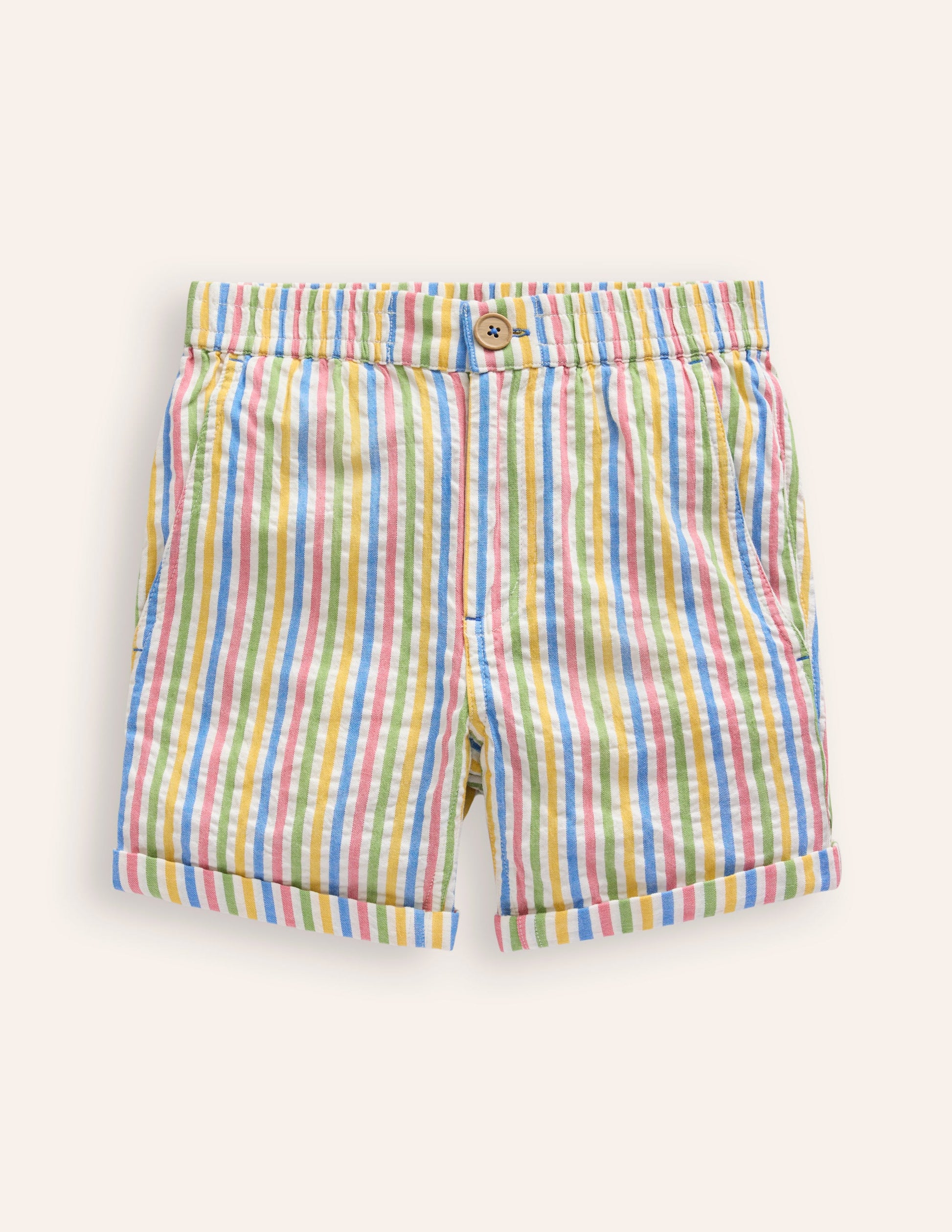 Smart Roll Up Shorts-Multistripe-1