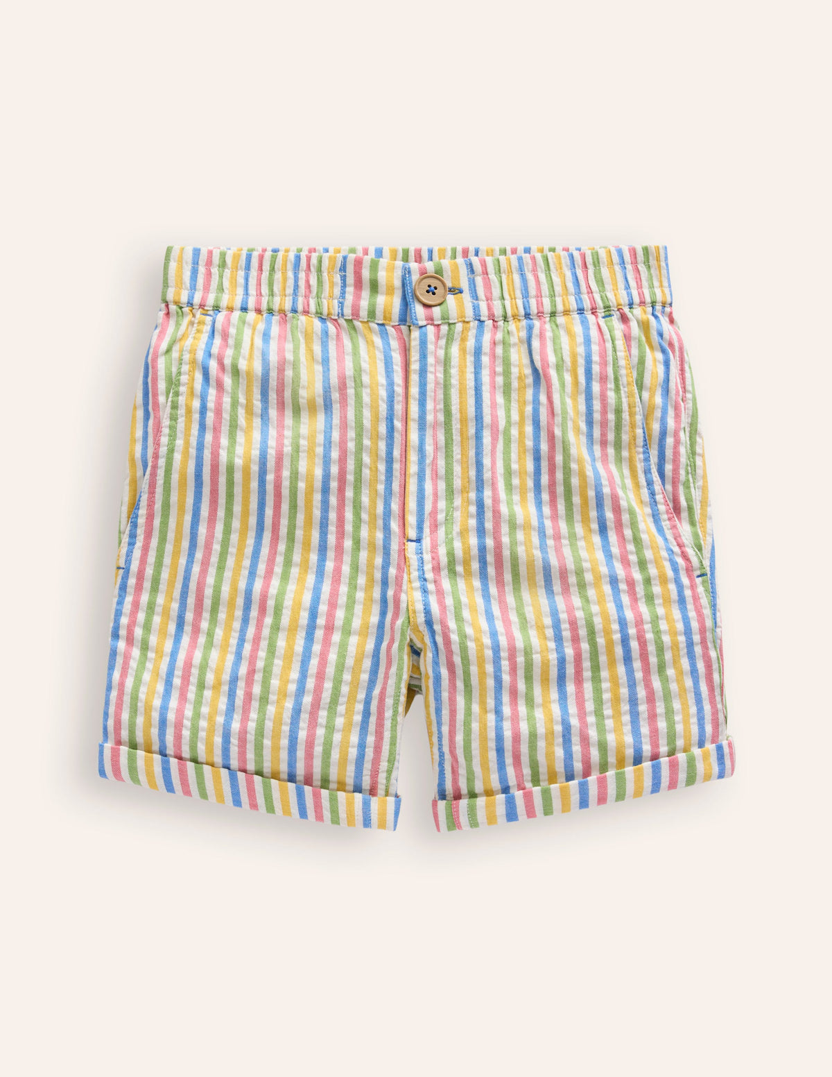 Smart Roll Up Shorts-Multistripe - Image 1