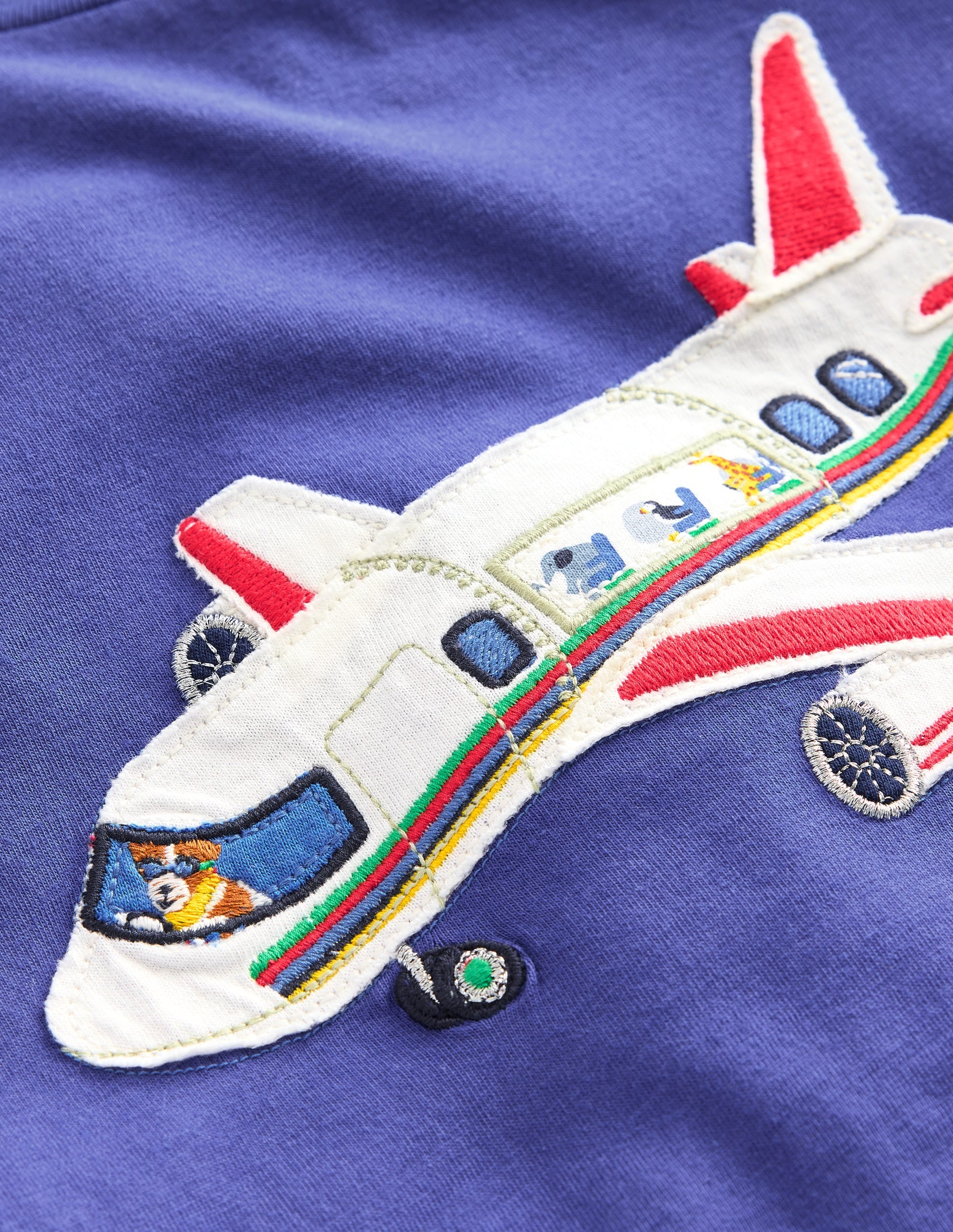 Appliqué Plane T-shirt-Blue Heron Aeroplane - Image 3