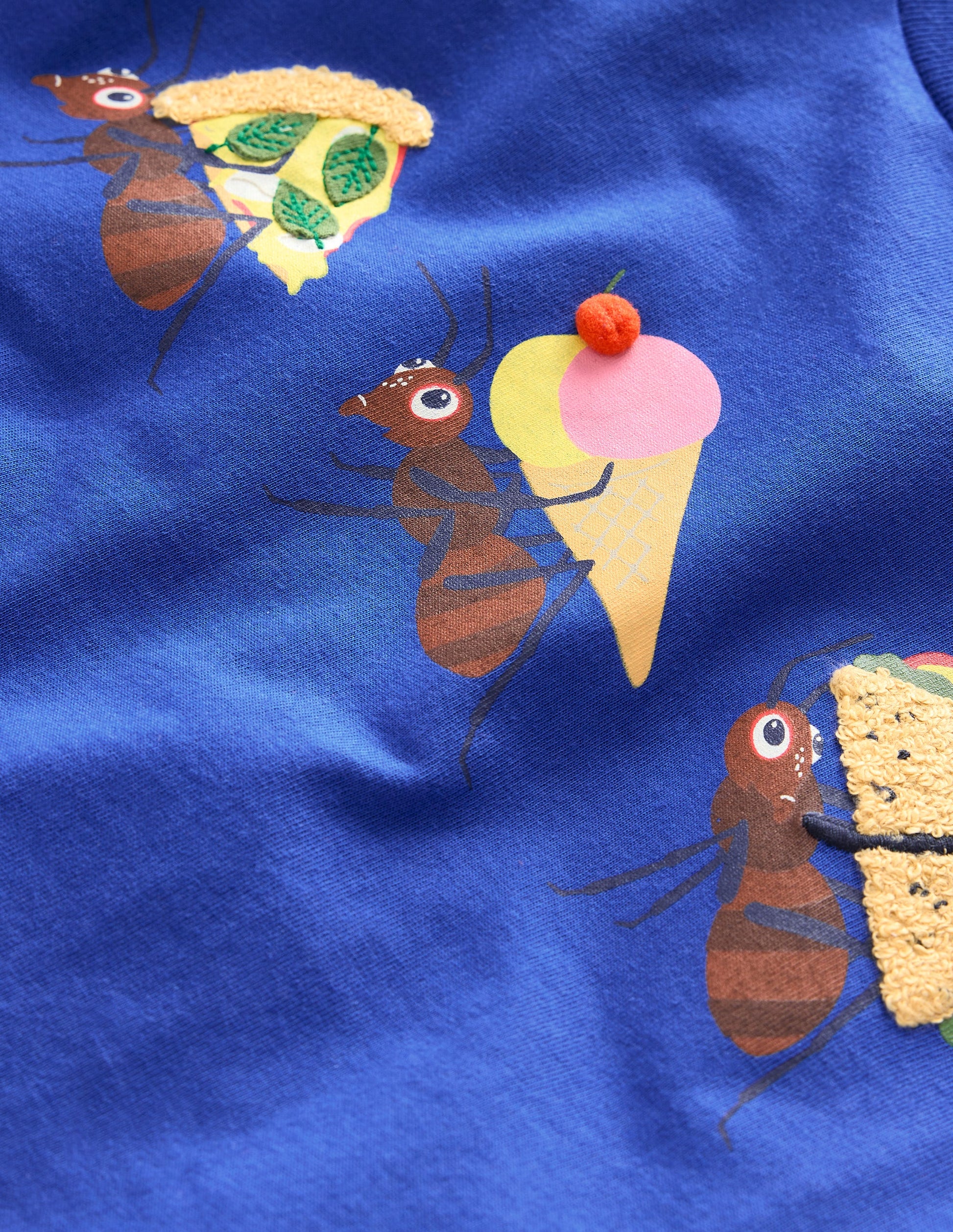 Funny Logo T-shirt-Brilliant Blue-3