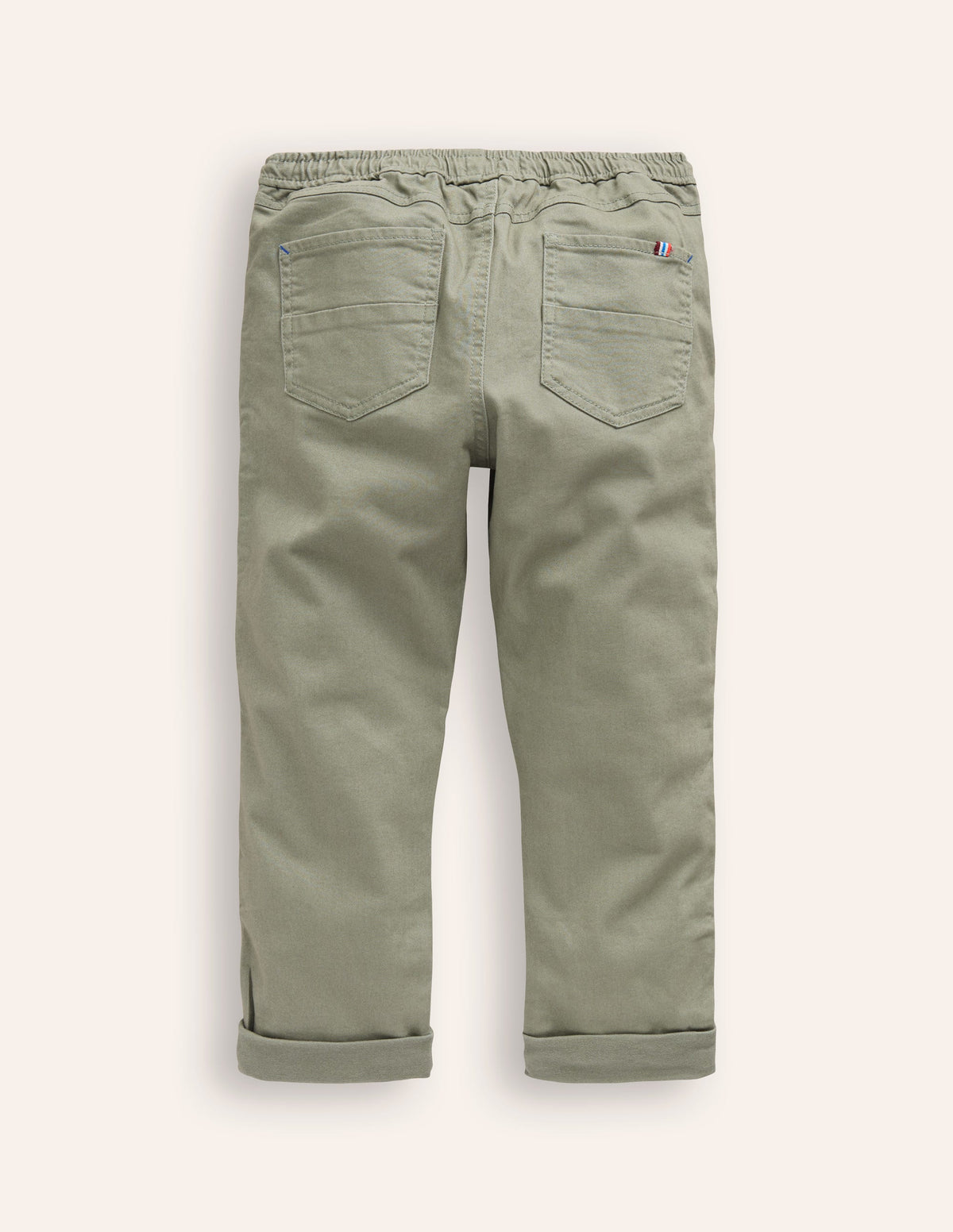 Relaxed Slim Pull-on Trousers-Pottery Green - Image 2