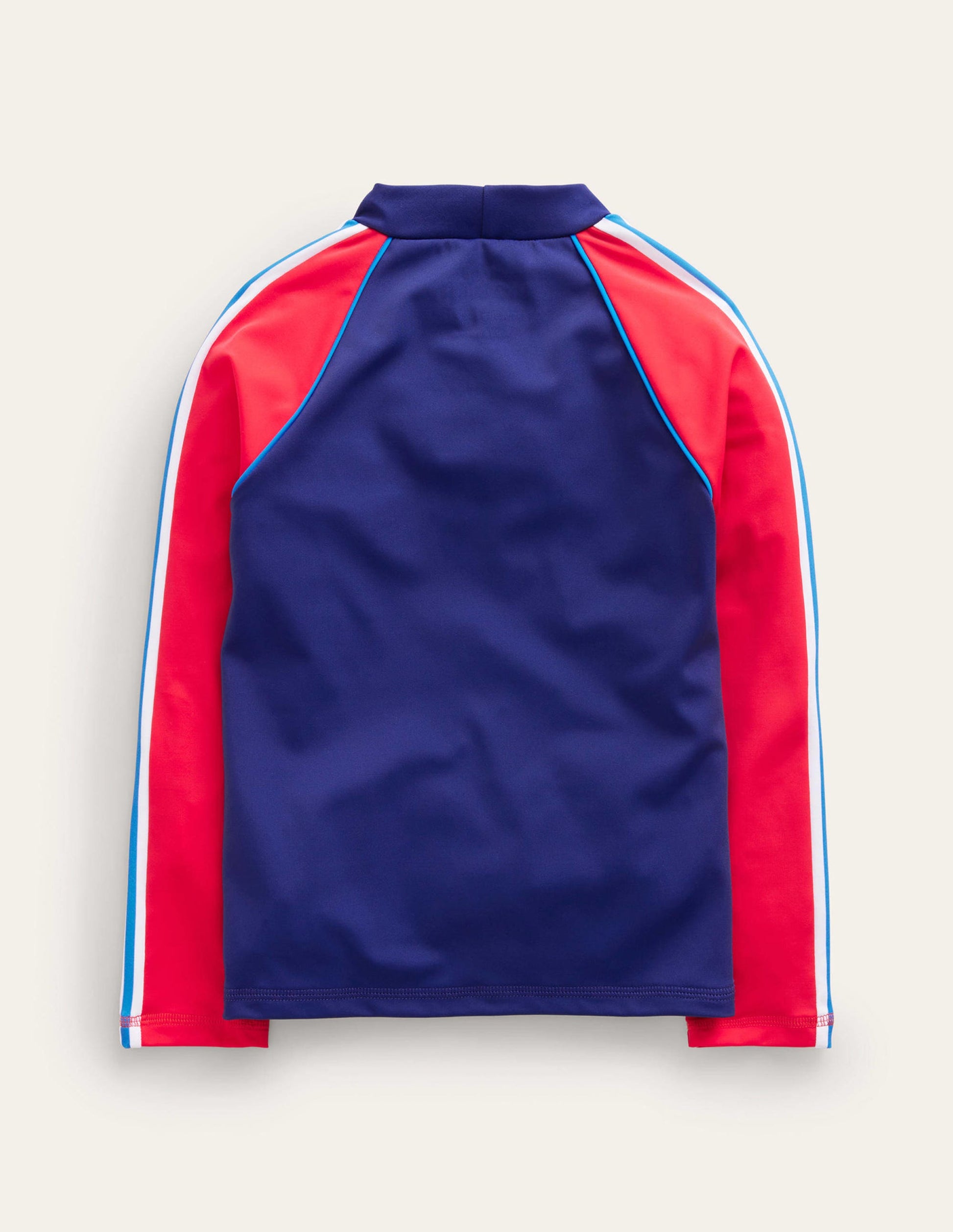 Rash Vest-Poppy Red and College Navy-2
