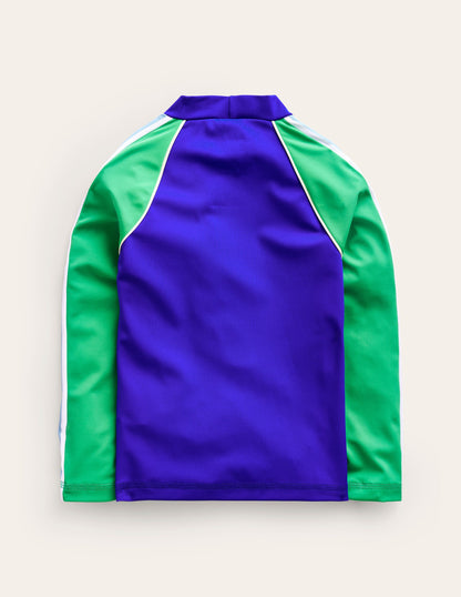 Rash Vest-Blue Heron/Pea Green-2
