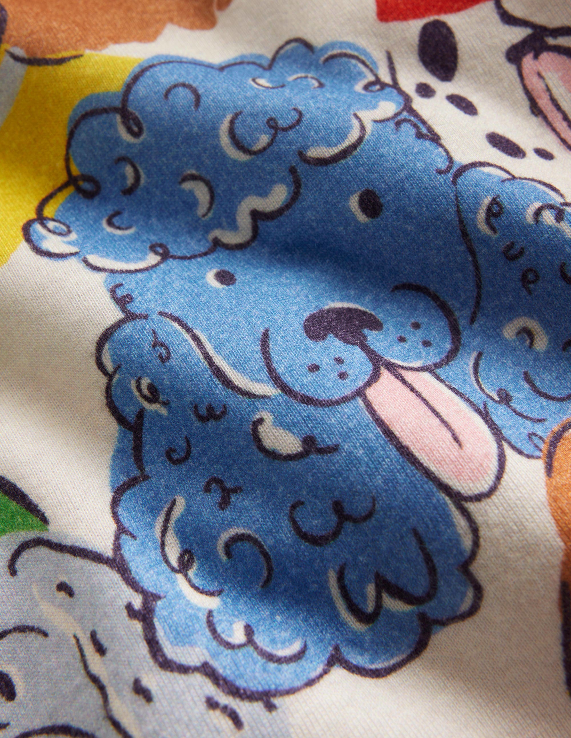Snug Single Long John Pyjamas-Multi Dogs - Image 3