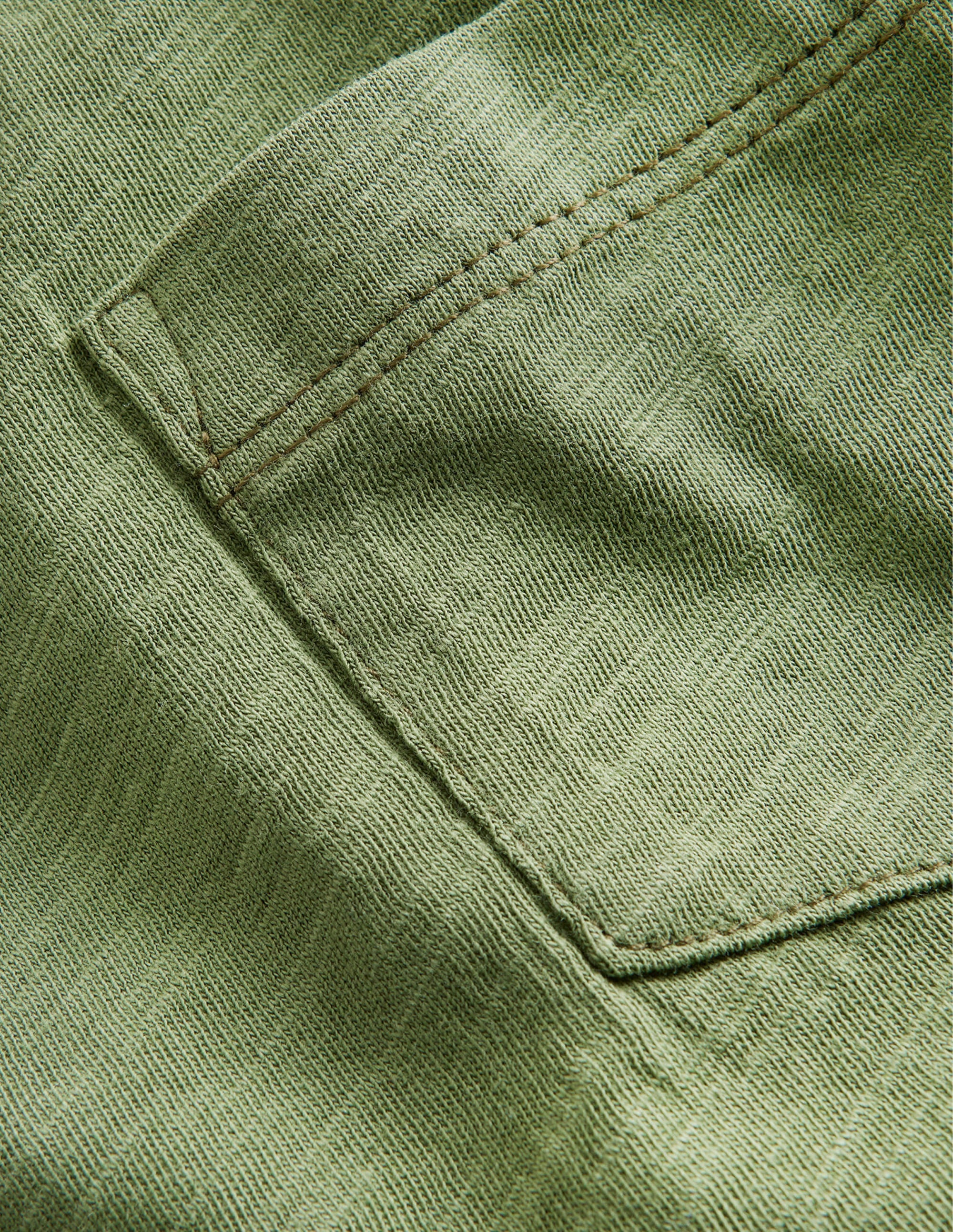 Long-sleeved Washed T-shirt-Safari Green - Image 3