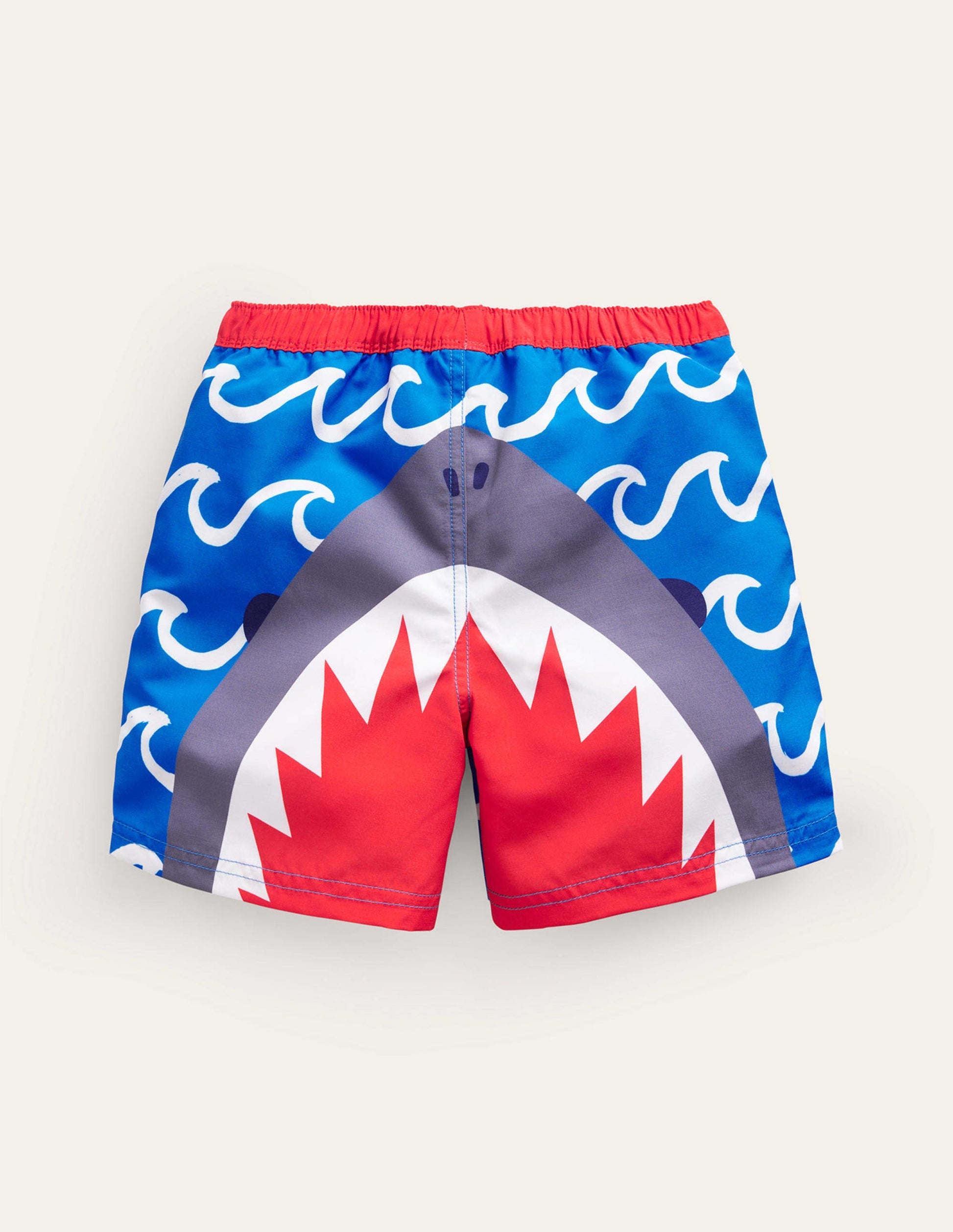Swim Shorts-Greek Blue Shark Wave-2