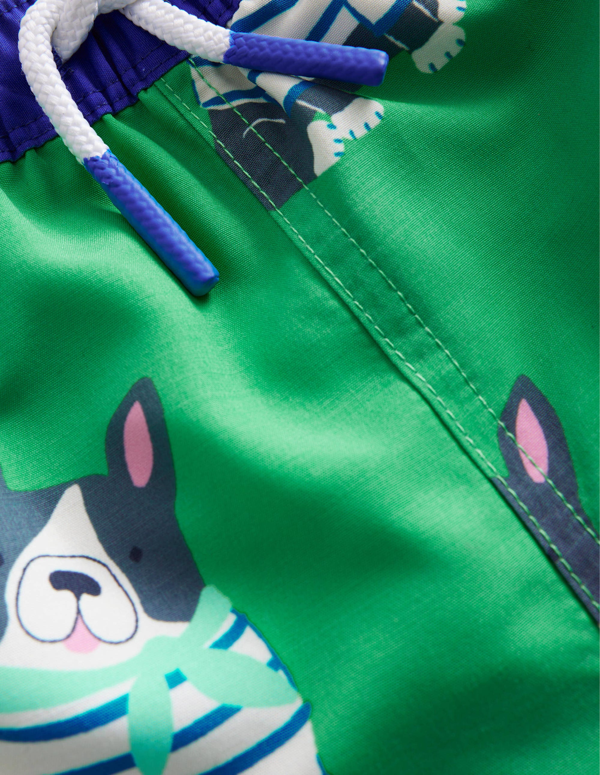 Swim Shorts-Pea Green Dogs - Image 3