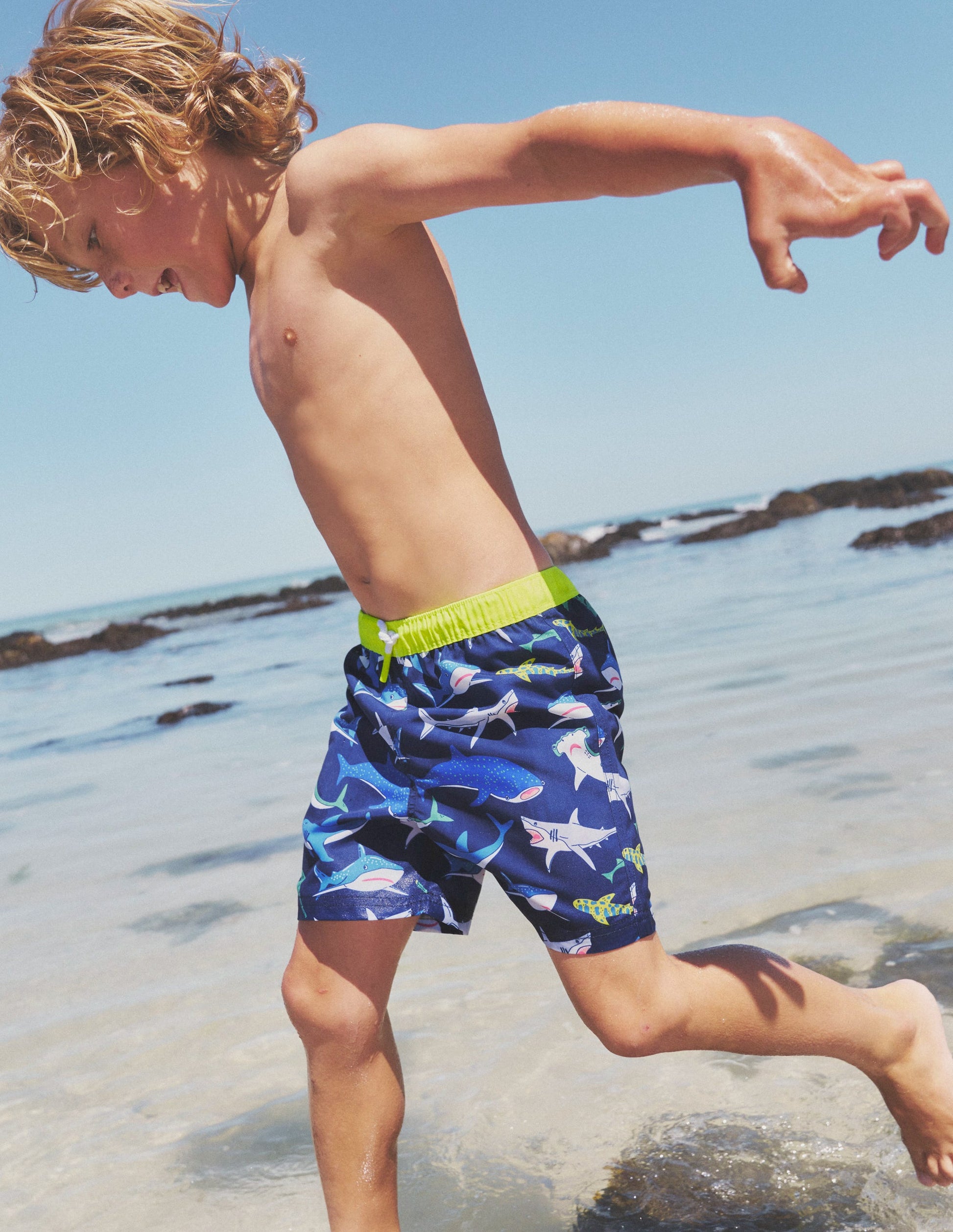 Swim Shorts-Multi Sharks-4