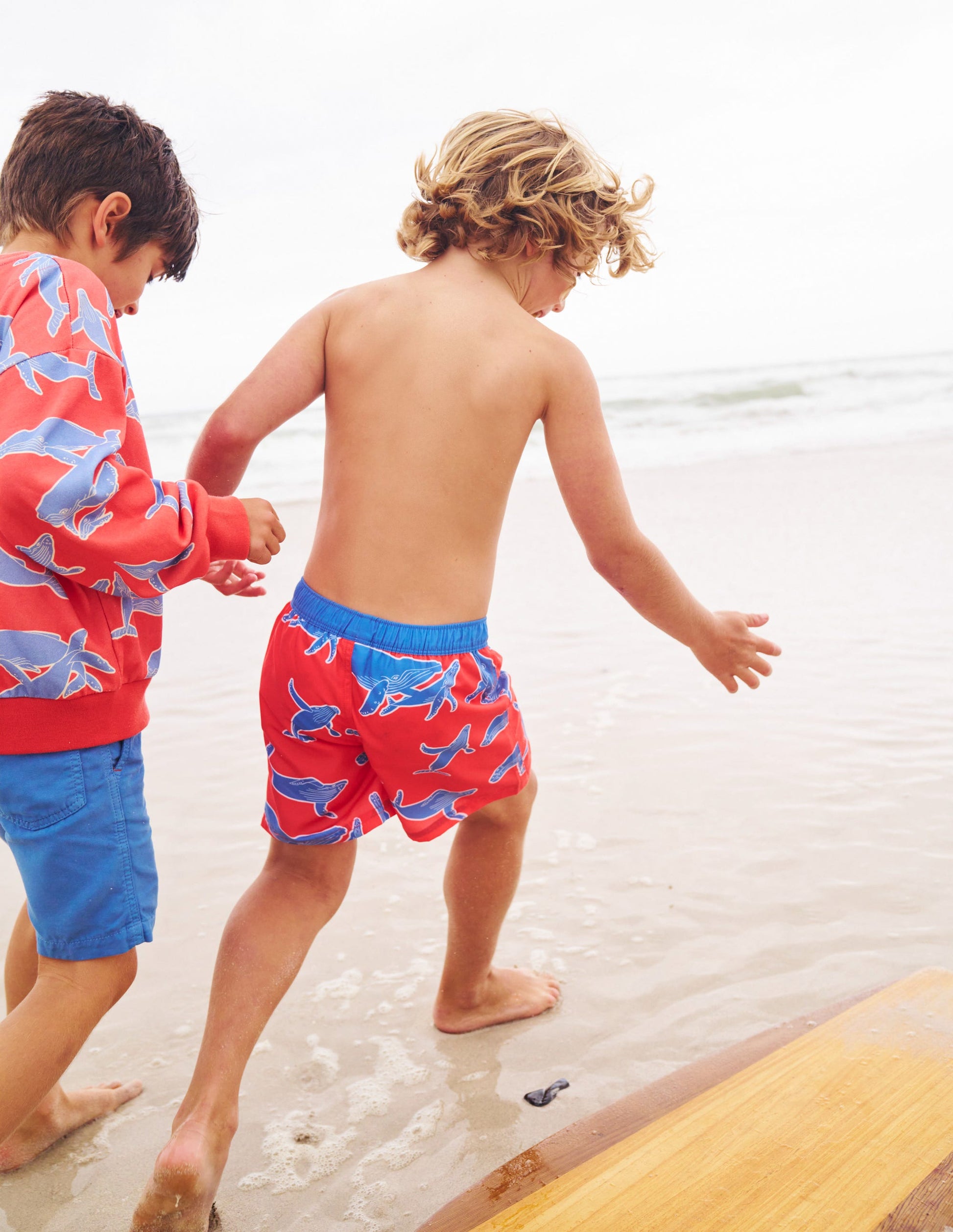 Swim Shorts-Sunkissed Coral Whale-4