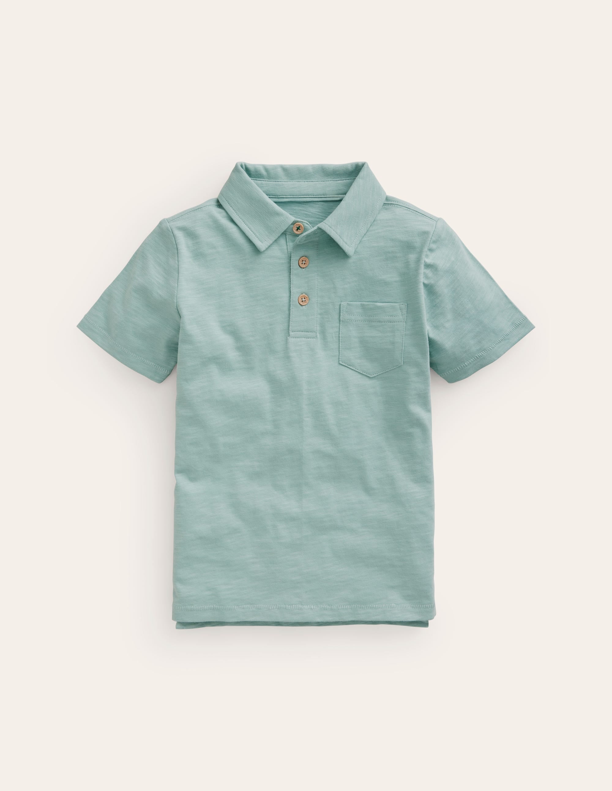 Slub Polo Shirt-Georgian Blue - Image 1