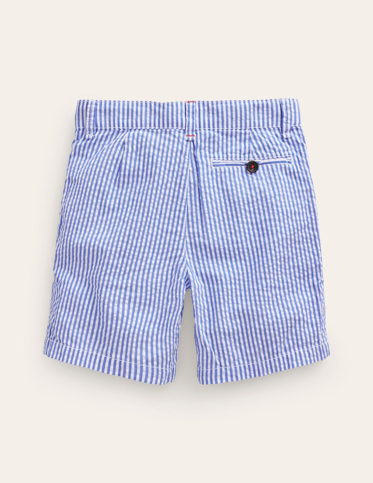 Seersucker Shorts-Vintage Blue / Ivory Stripe - Image 2