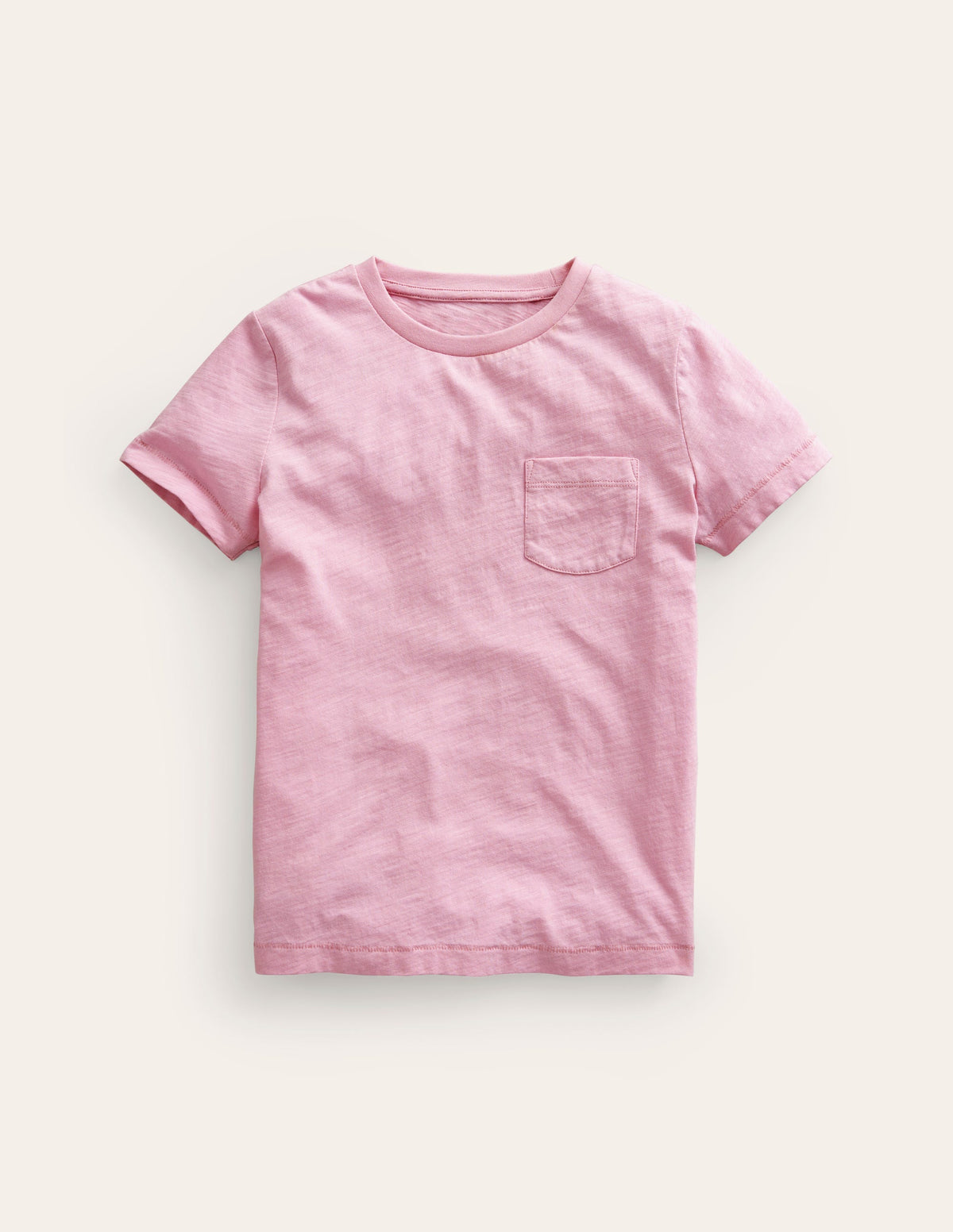 Washed Slub T-shirt-Sugared Almond Pink-1
