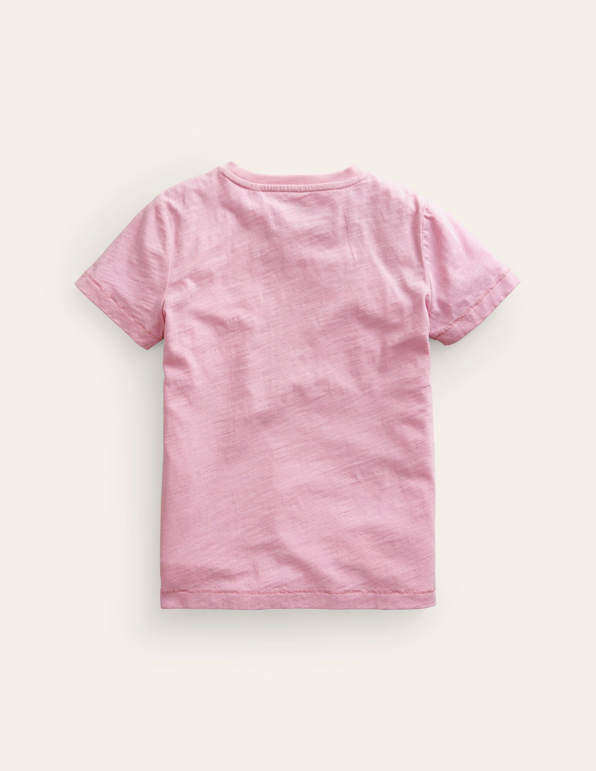 Washed Slub T-shirt-Sugared Almond Pink-2